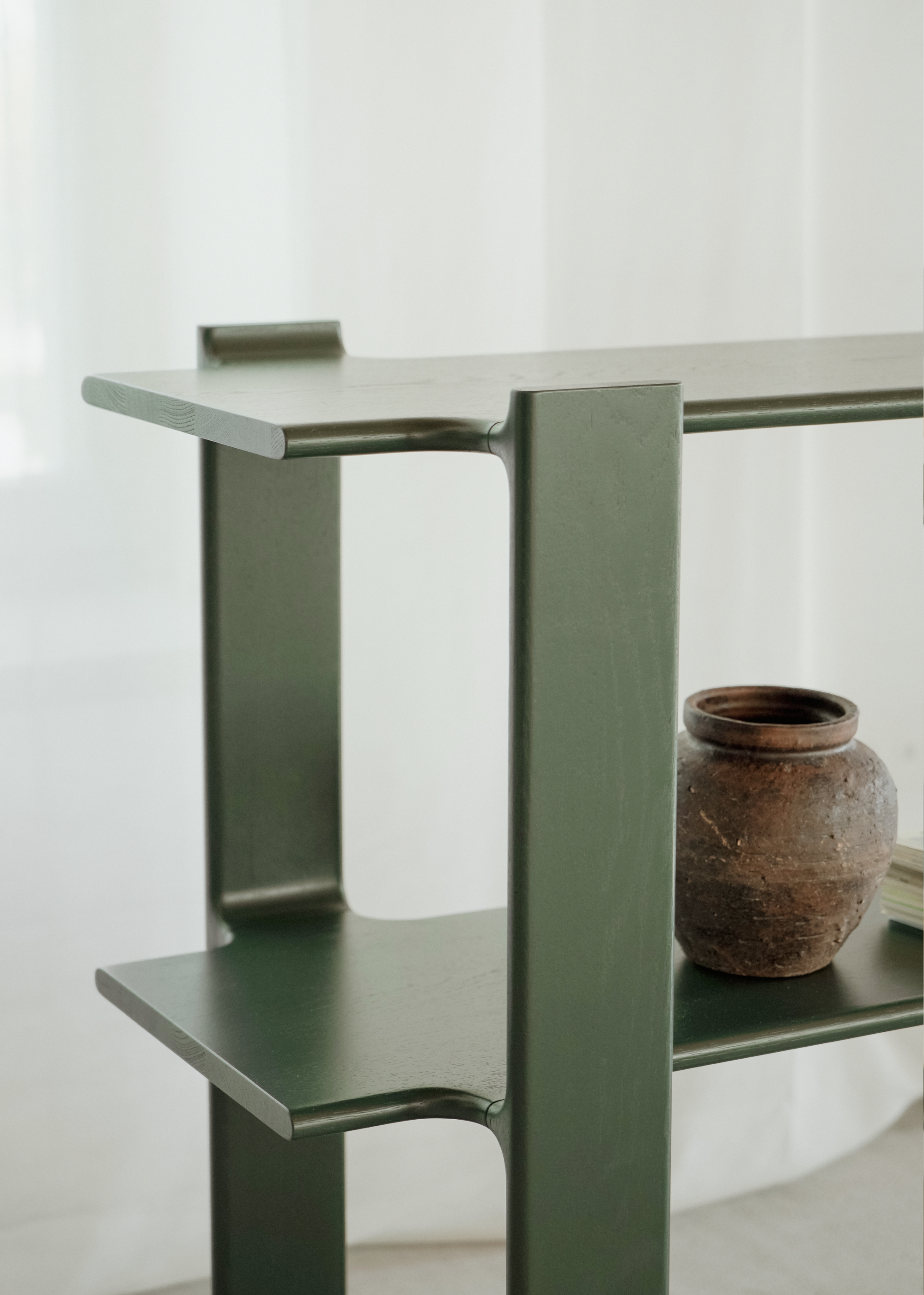LIGO DUO Shelf cobalt oak wood