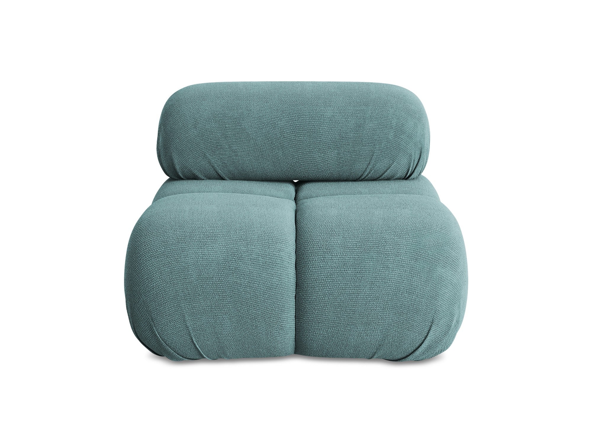 Armchair / module LOKUA denim blue chenille
