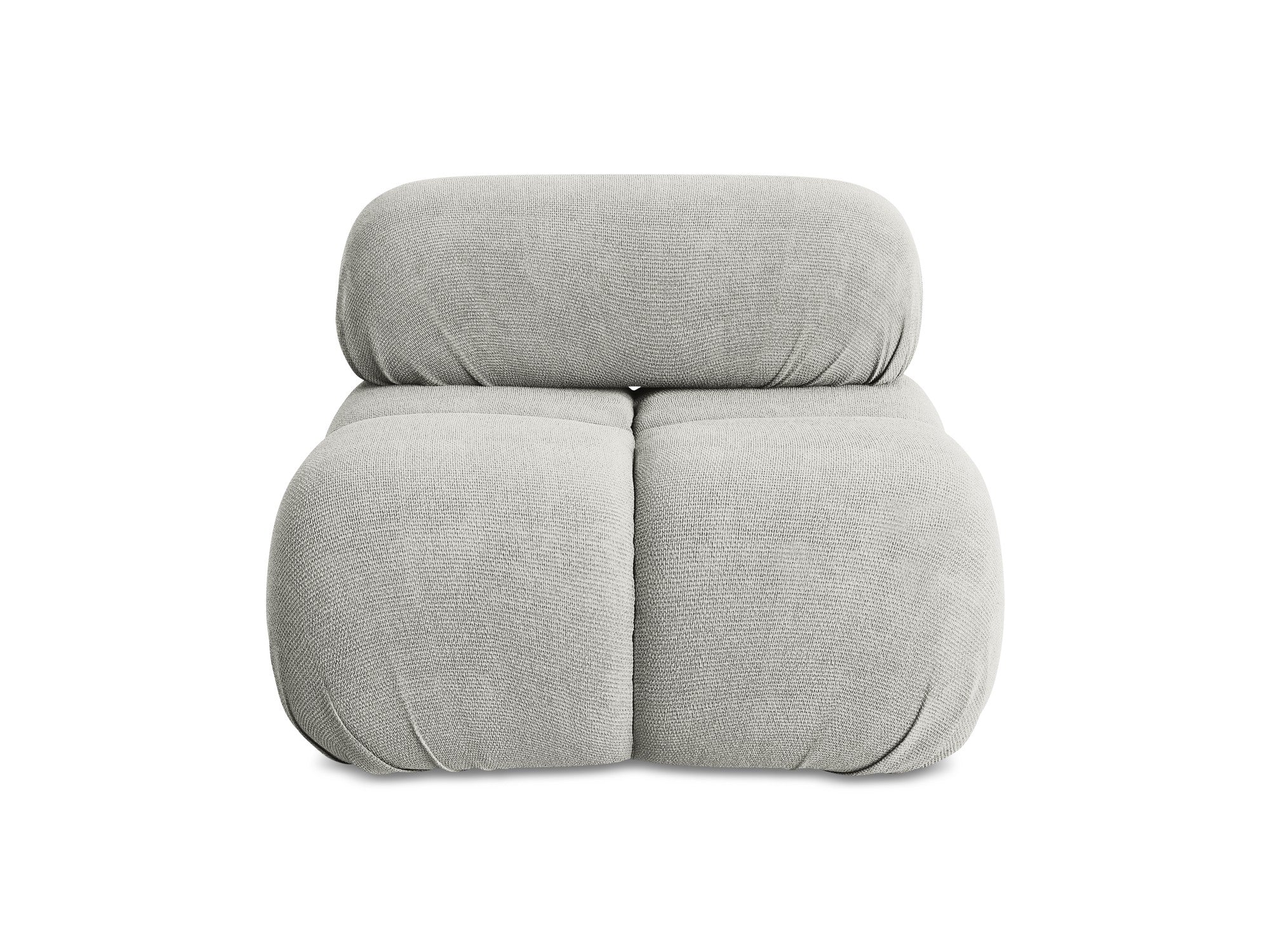 Sessel / Modul LOKUA hellgraues Chenille