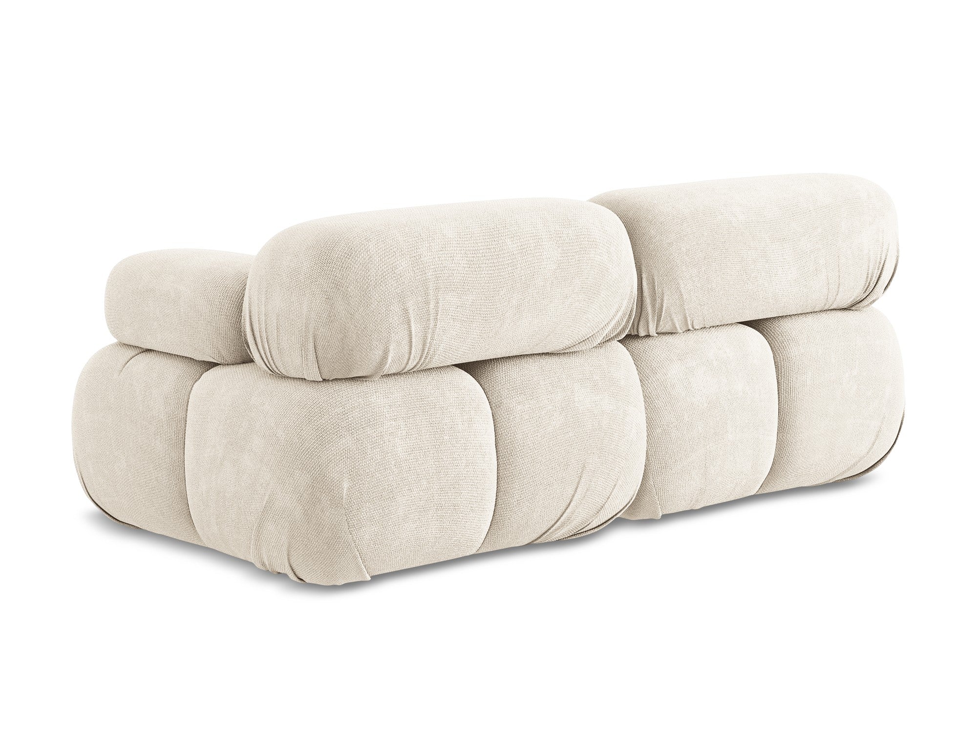 Modulares 2-Sitzer-Sofa LOKUA hellbeige Chenille