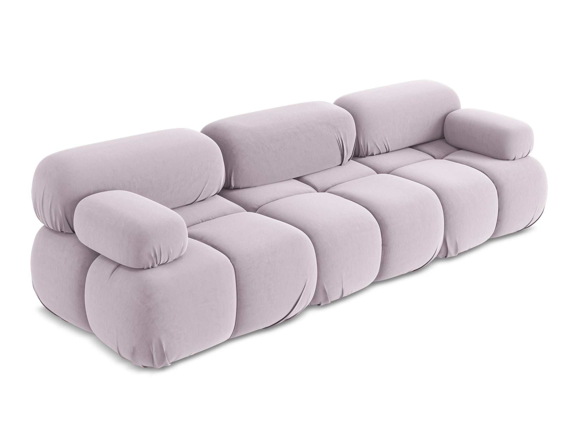 Lavender 3-Seater Velvet Modular Sofa LOKUA