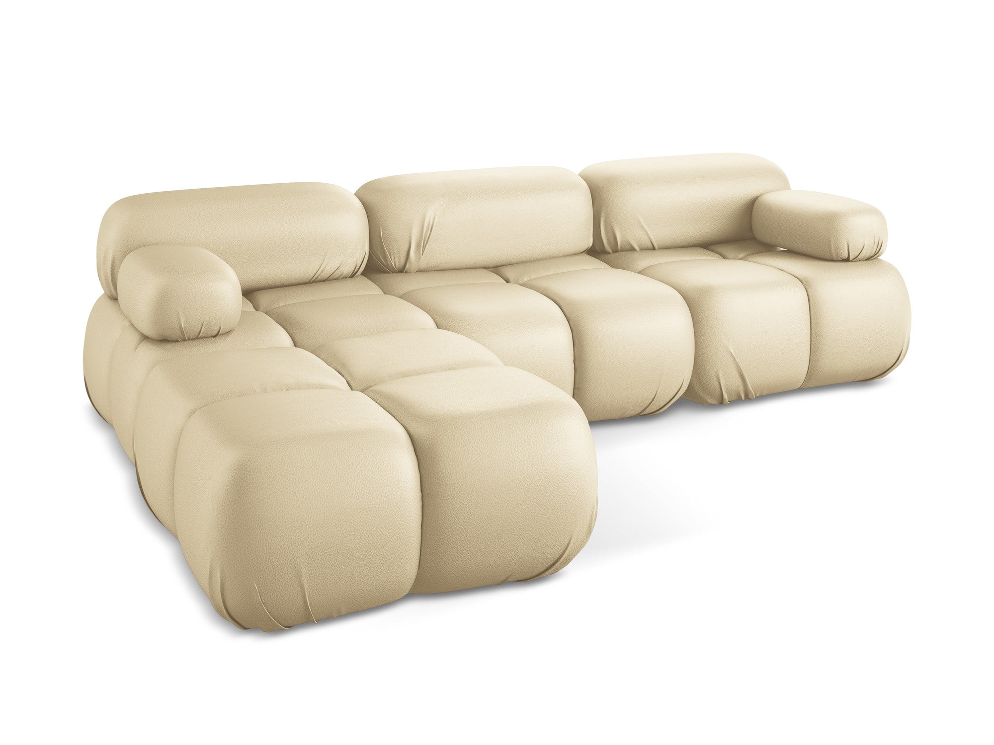 Modularer Ecksofa LOKUA beige Kunstleder