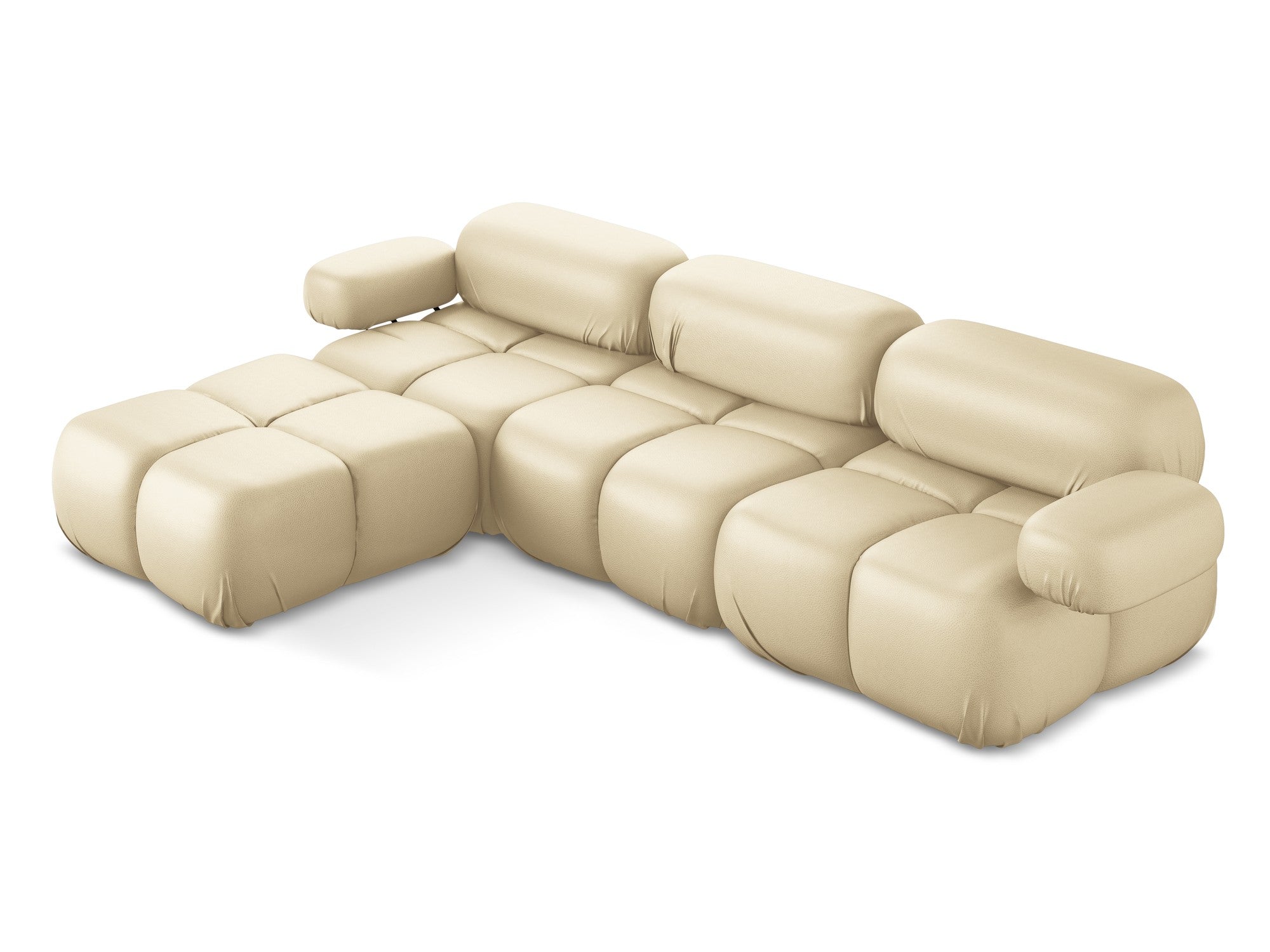 Modularer Ecksofa LOKUA beige Kunstleder