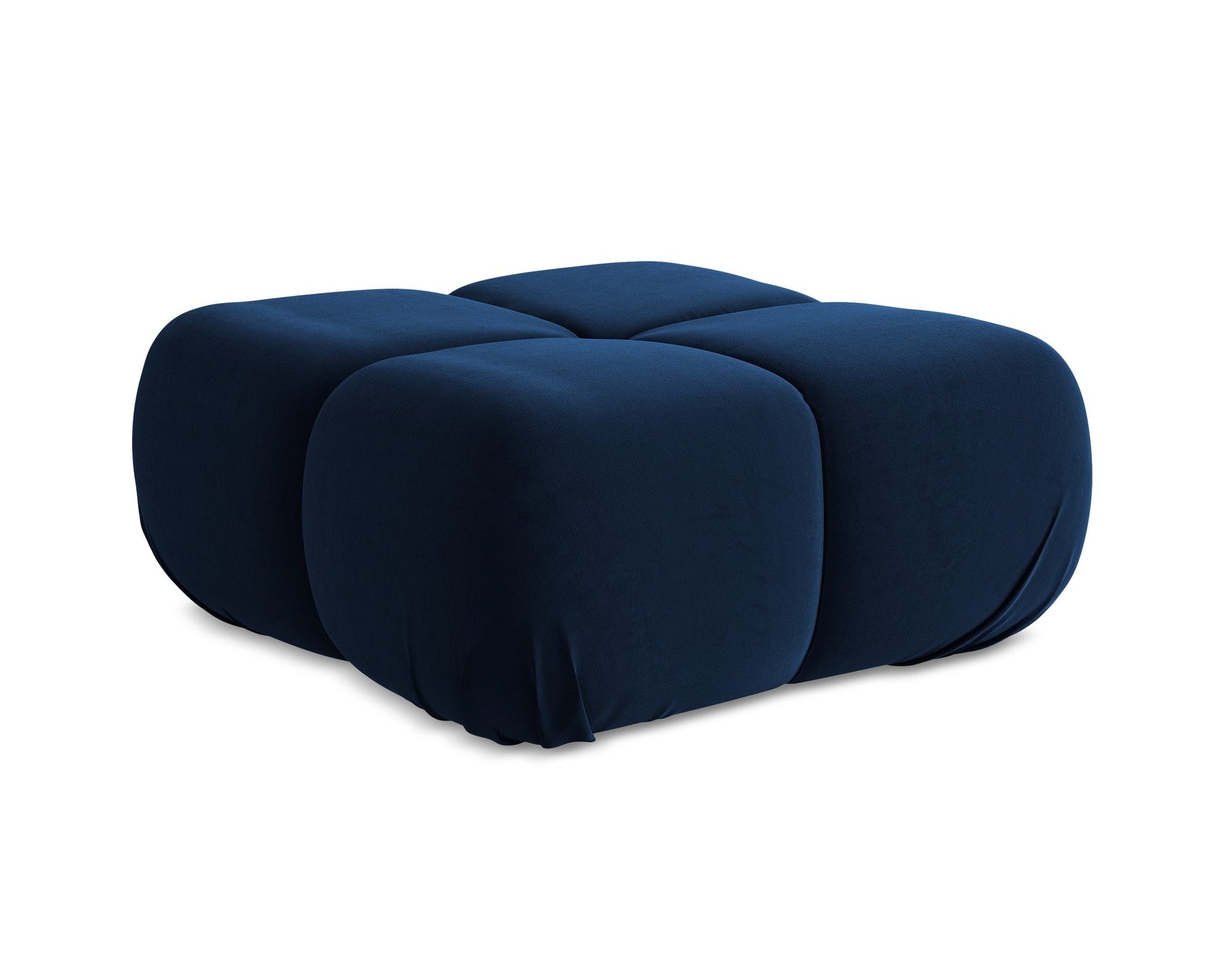 Pouf / velvet module LOKUA royal blue
