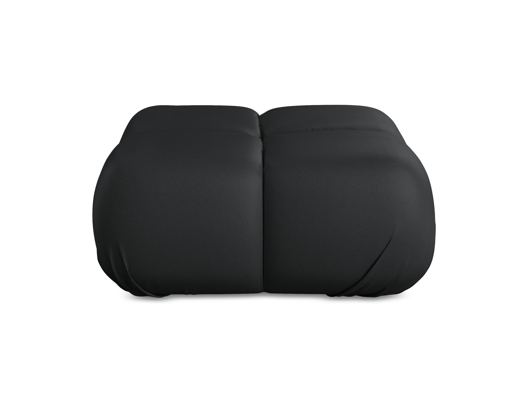 Pouf / module LOKUA black eco-leather