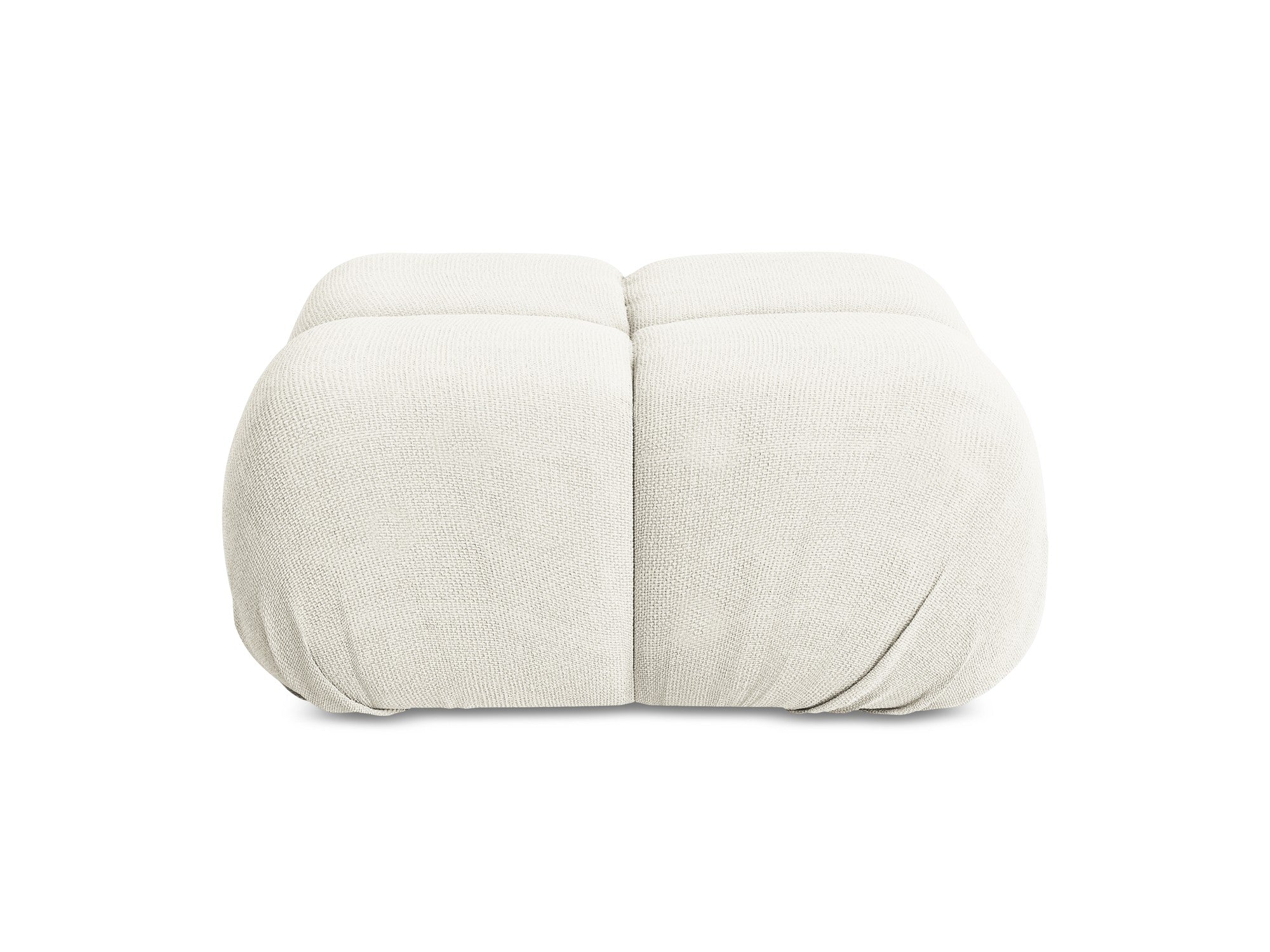Hocker / Modul LOKUA weißer Chenille