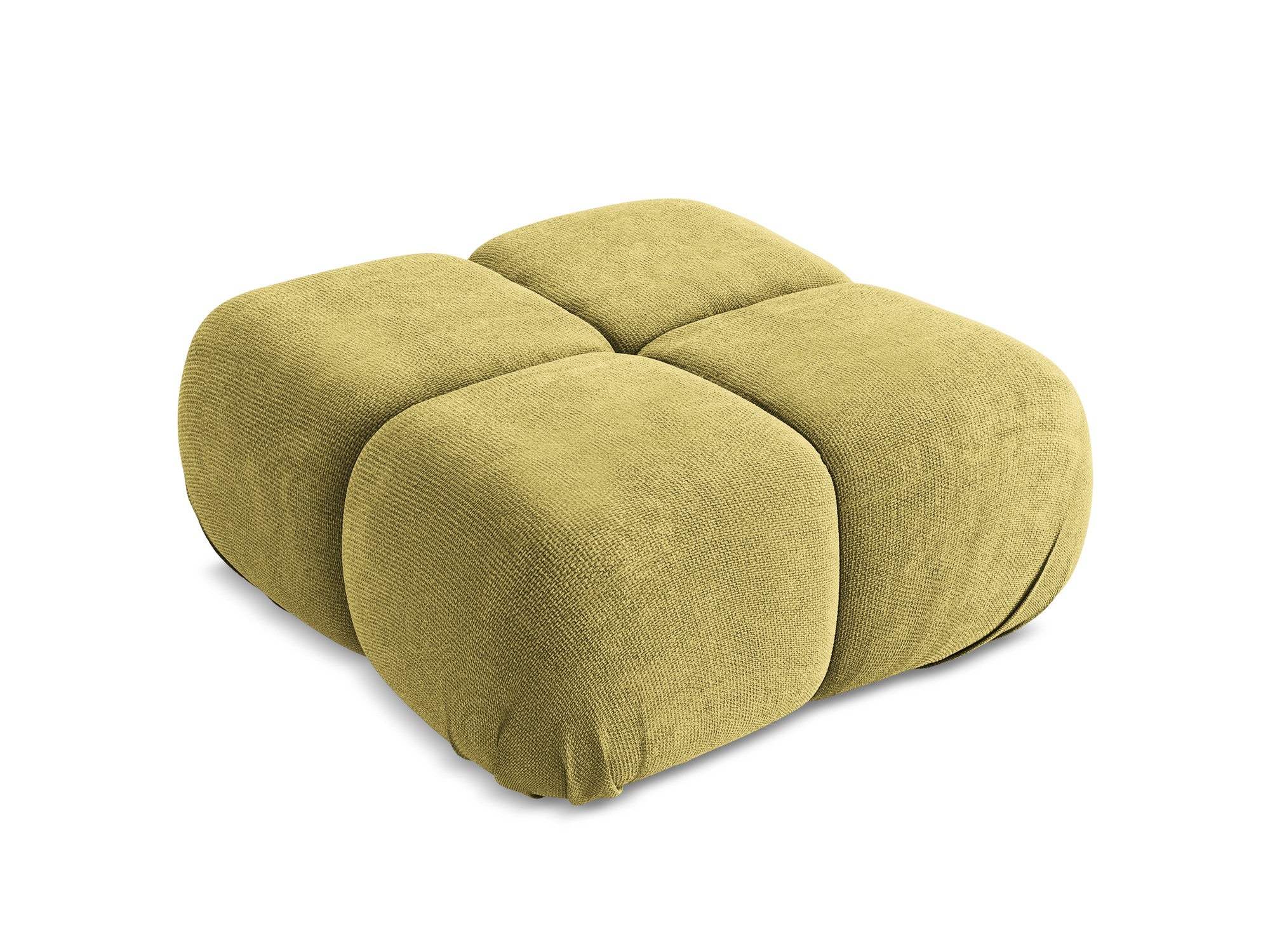 Pouf / module LOKUA lemon chenille
