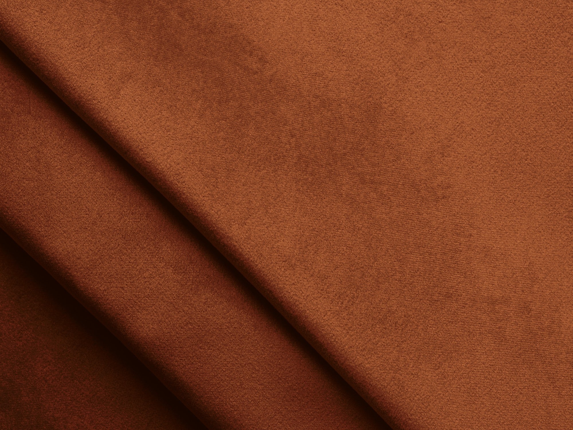 Modularer Samt-Ecksofa rechts LOKUA Terrakotta