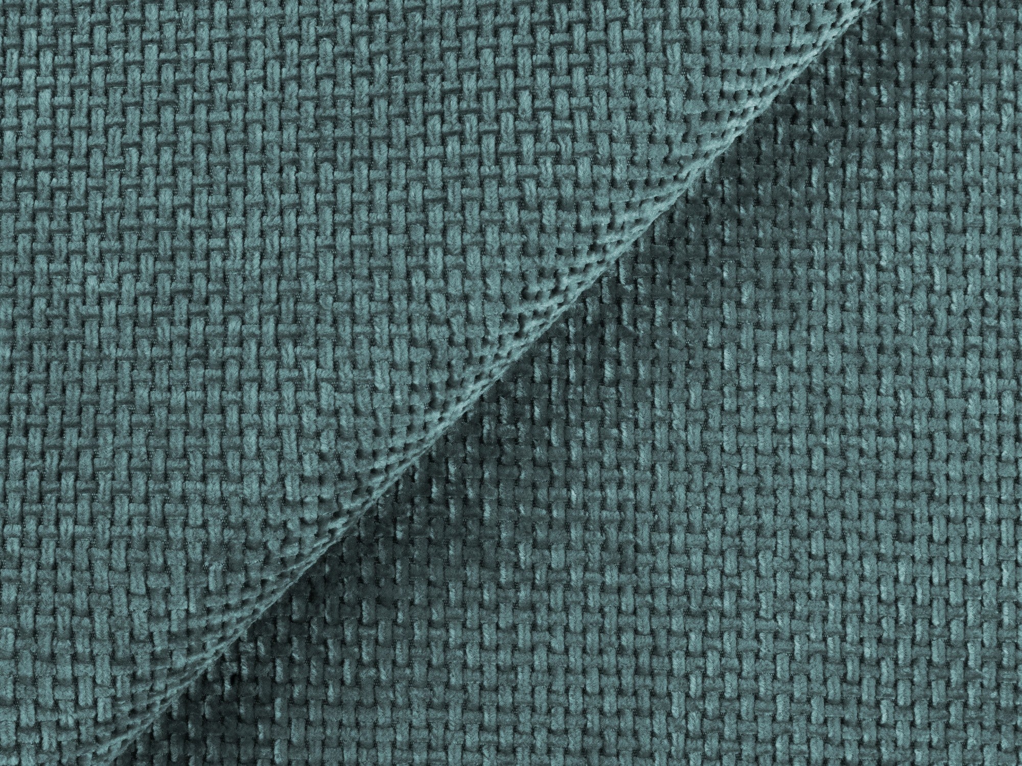 Rechtsseitige modulare Eckcouch LOKUA in jeansblauem Chenille