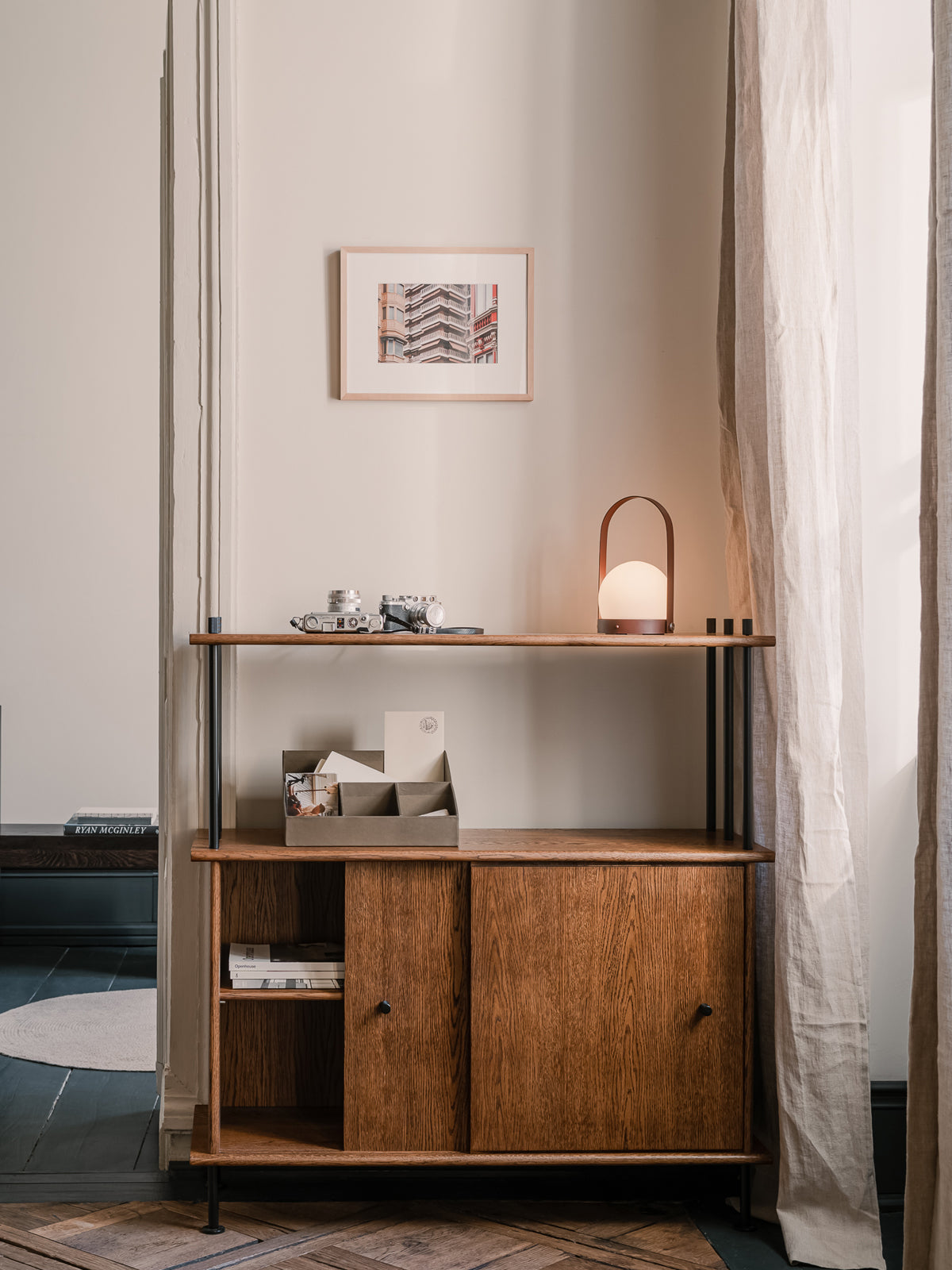 BAVA 100 Schrank aus gebleichtem Eichenholz