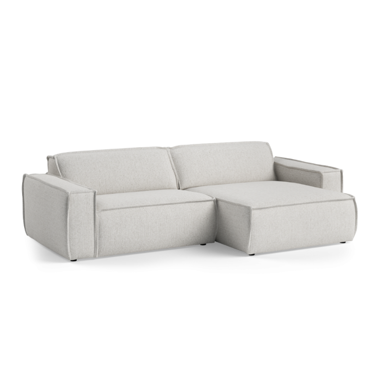 Modularer 3-Sitzer-Ecksofa rechts LUMO gepolstert