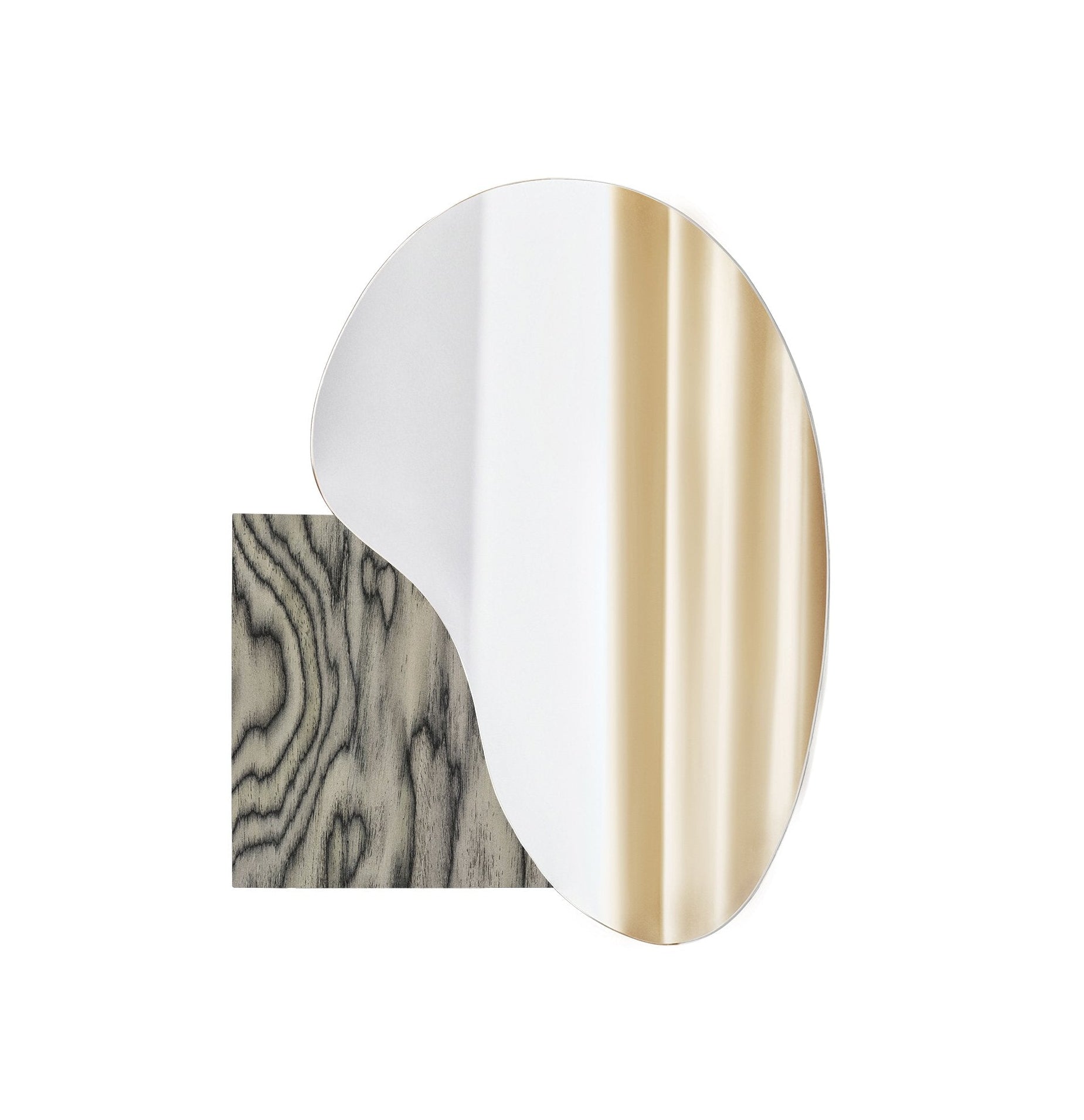 Lustro LAKE 4 ALPI graues Holzfurnier