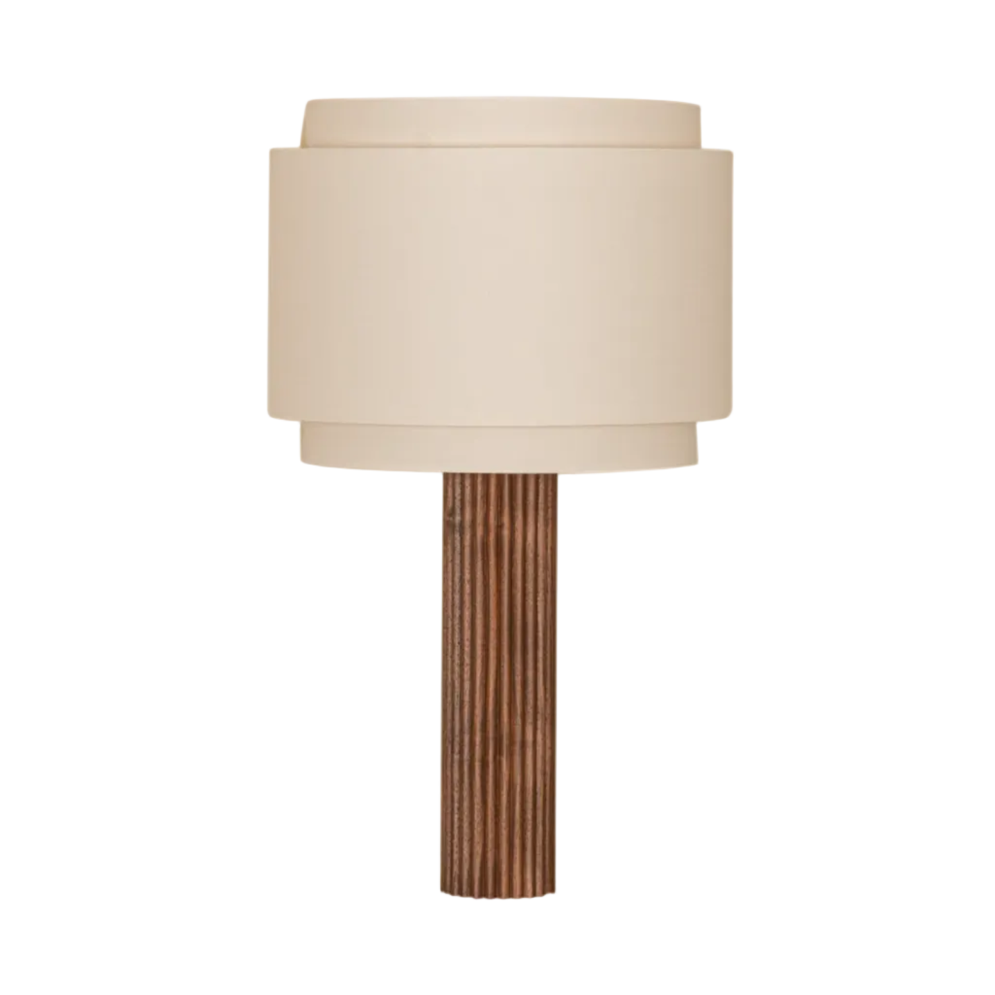 FLUTA DOUBLE Table Lamp Walnut Wood