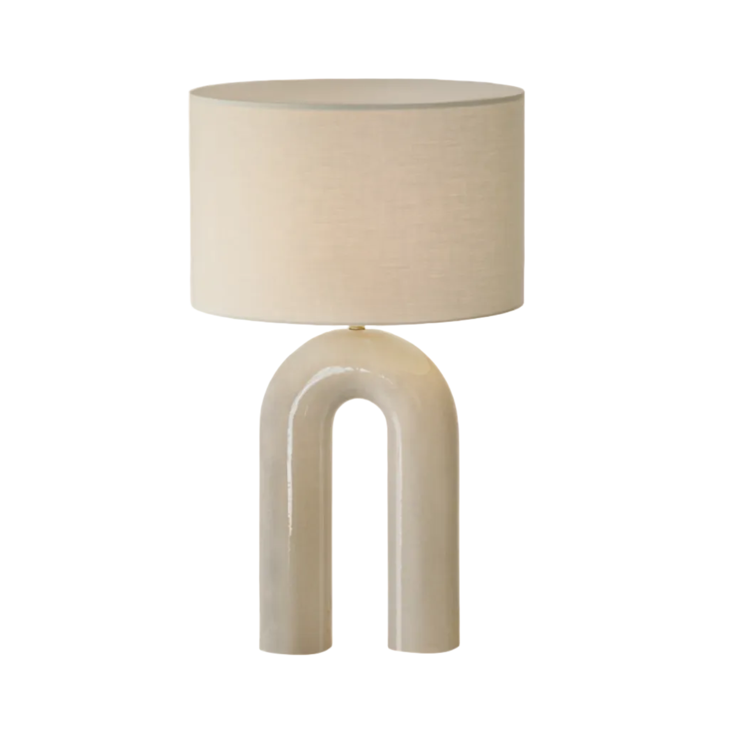 Tischlampe aus Keramik ARKO sandfarben