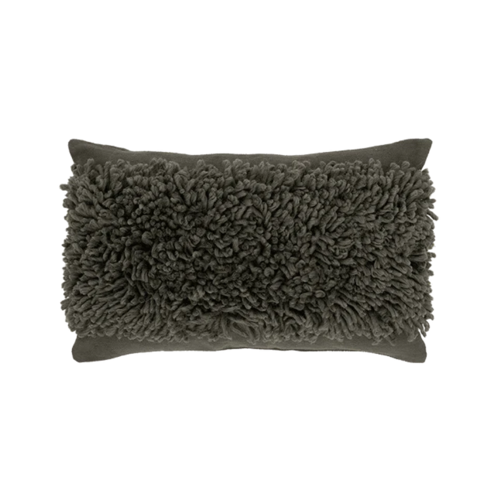 MALIN Kissen graugrün