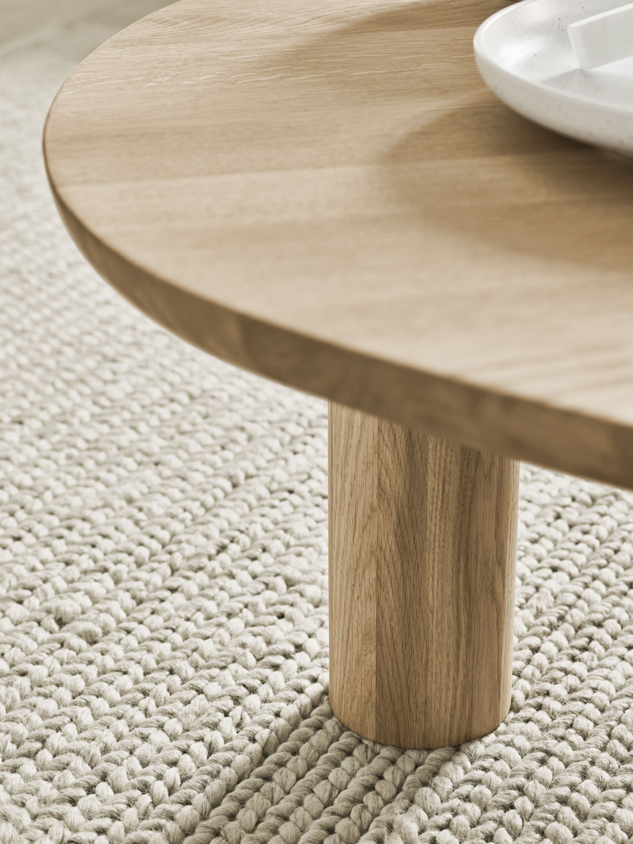 Geflecht beige Teppich