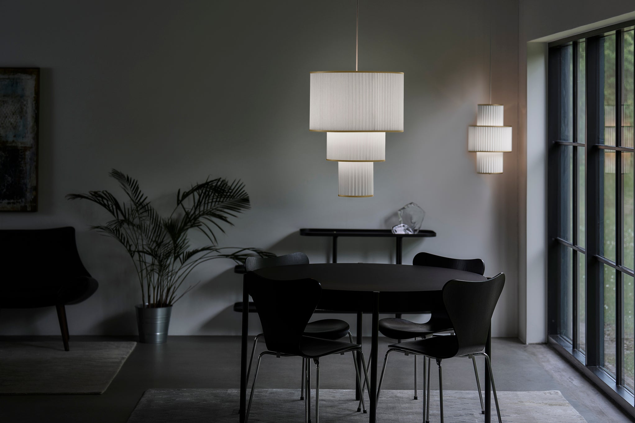 Pendelleuchte MODELL 111 PLIVELLO weiß mit Gold