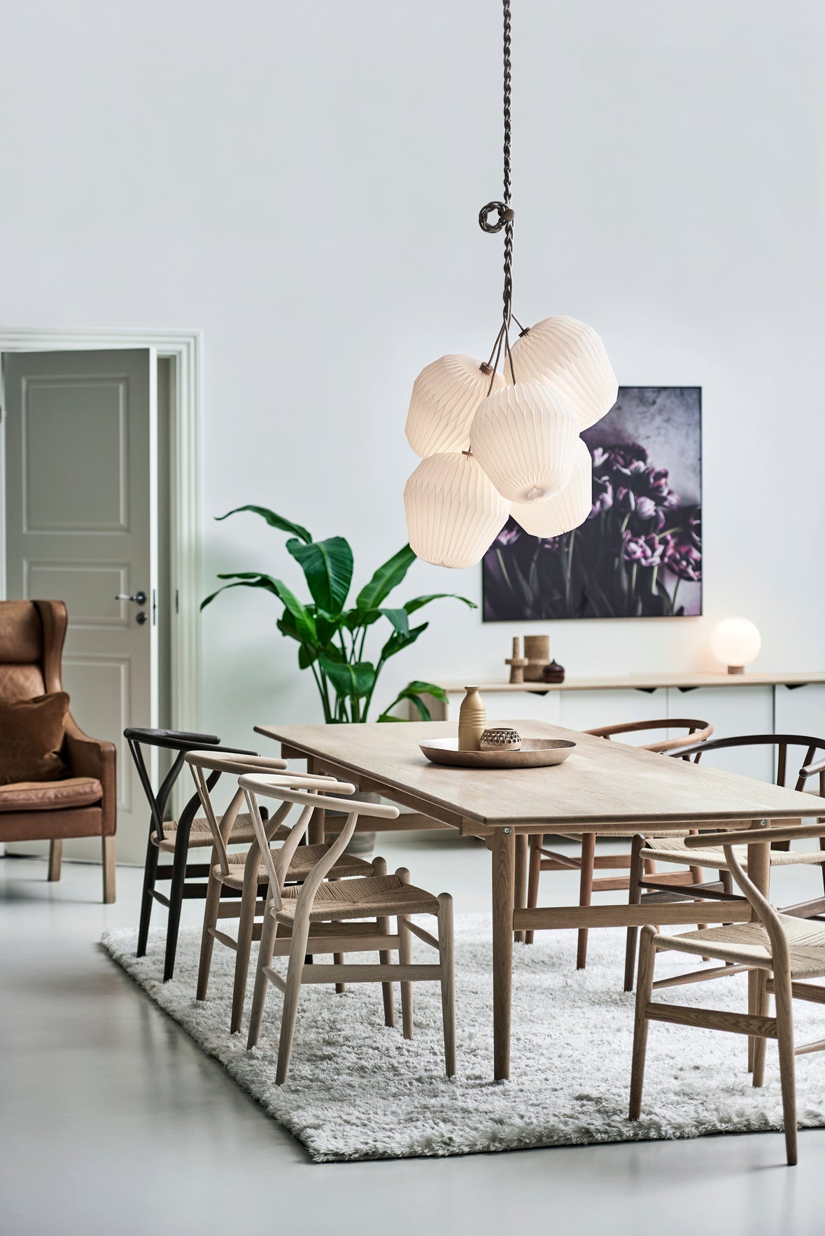 Pendelleuchte MODELL 130 BOUQUET 7 weiß