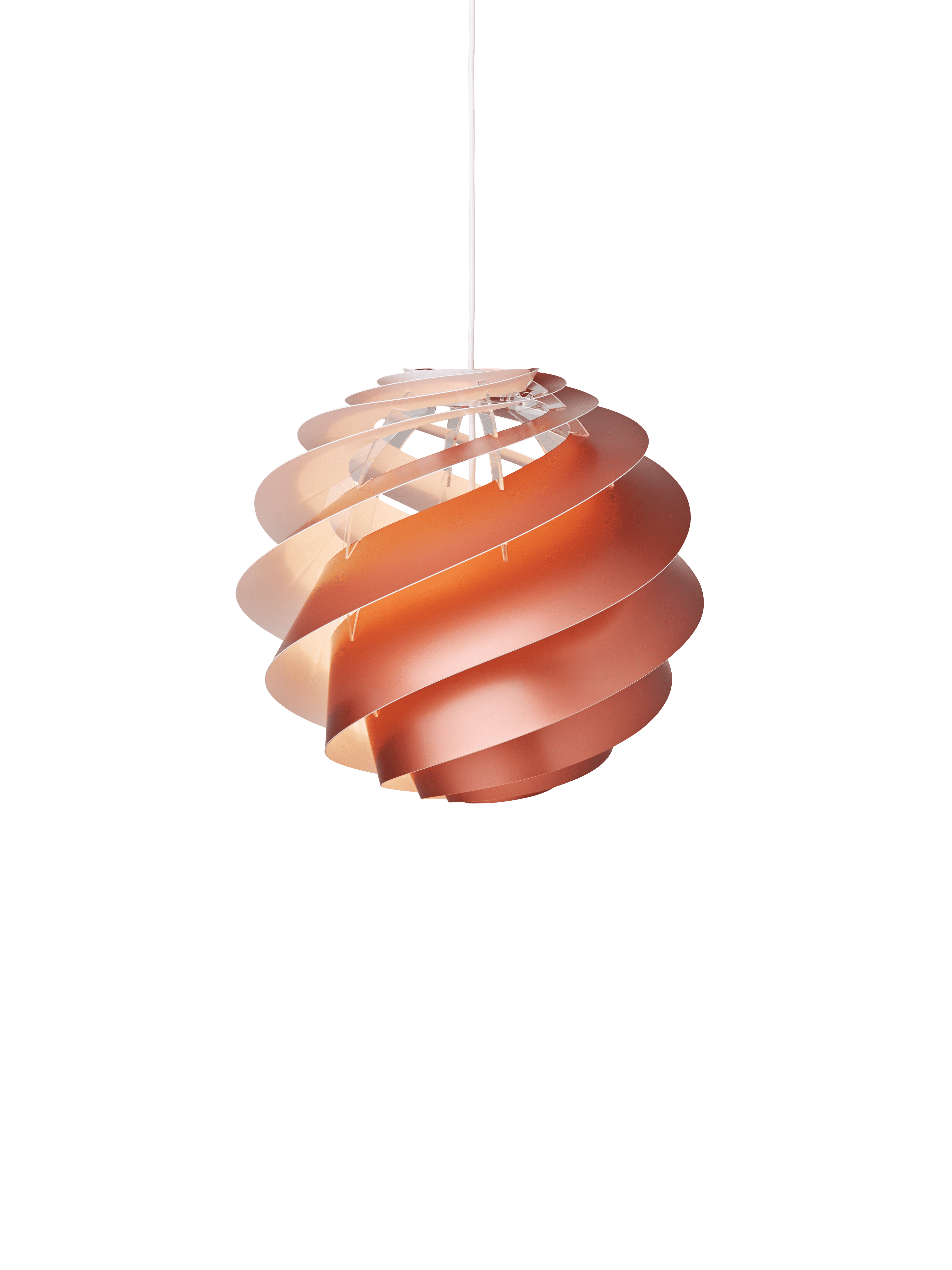 Hanging Lamp MODEL 1313 SWIRL 3 Copper