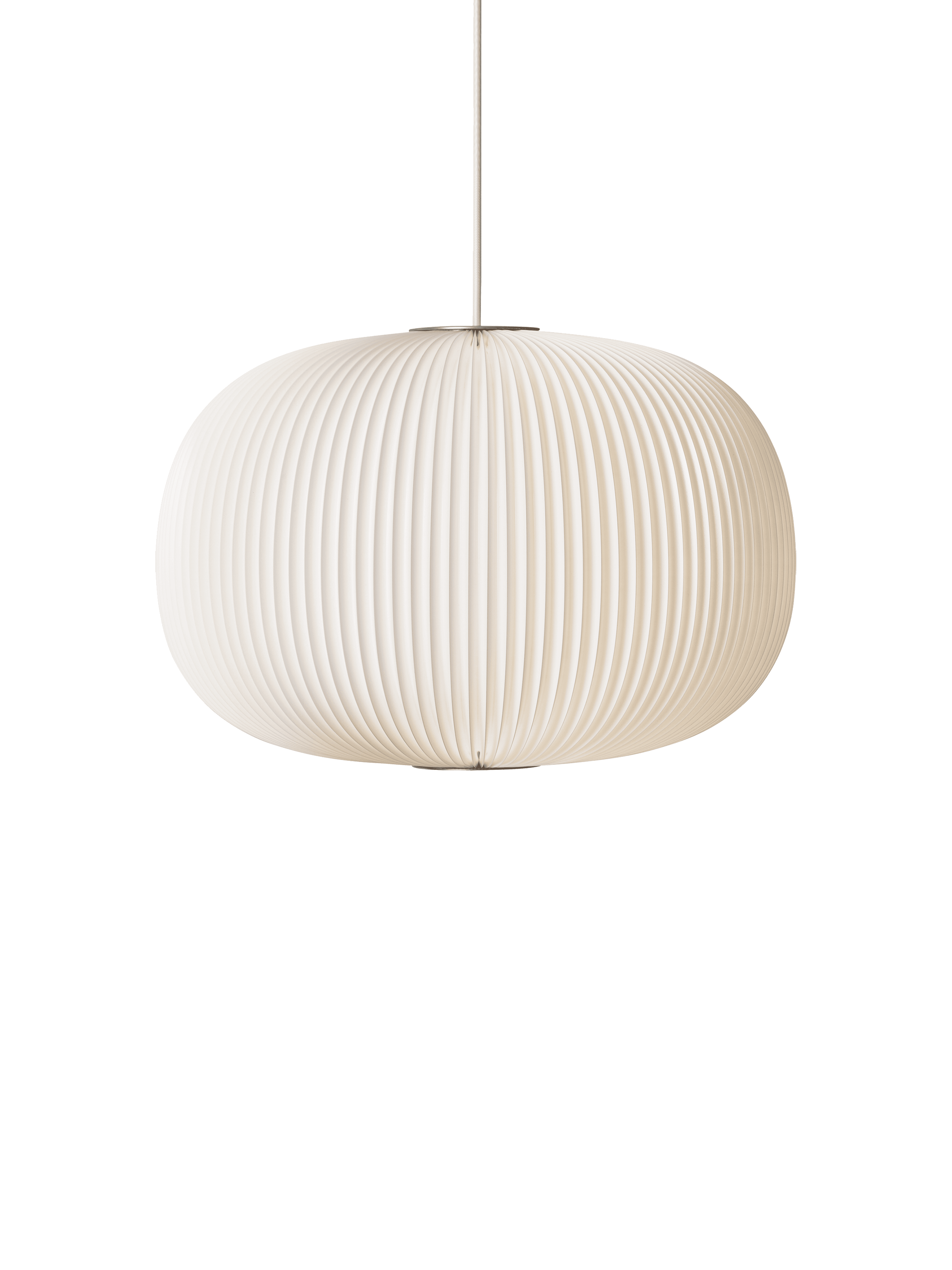 Hanging Lamp MODEL 132 LAMELLA 1 white with silver finish