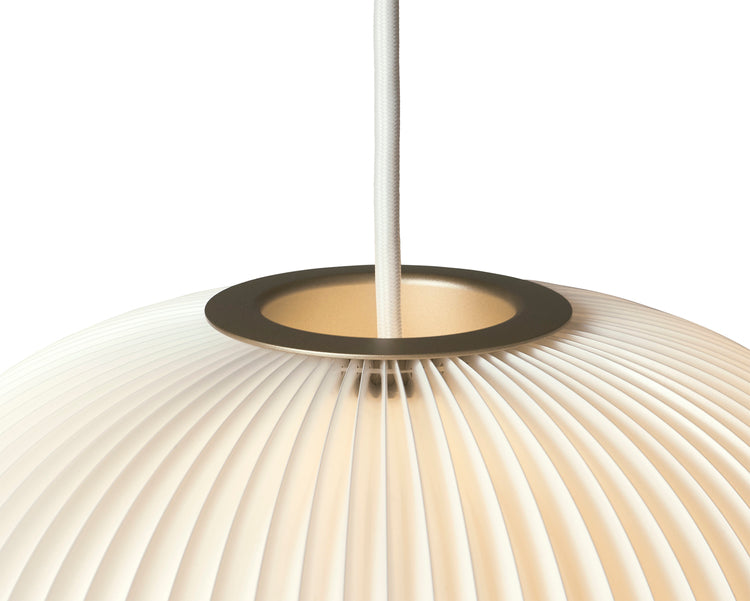 Hanging Lamp MODEL 134 LAMELLA 3 white with gold finish
