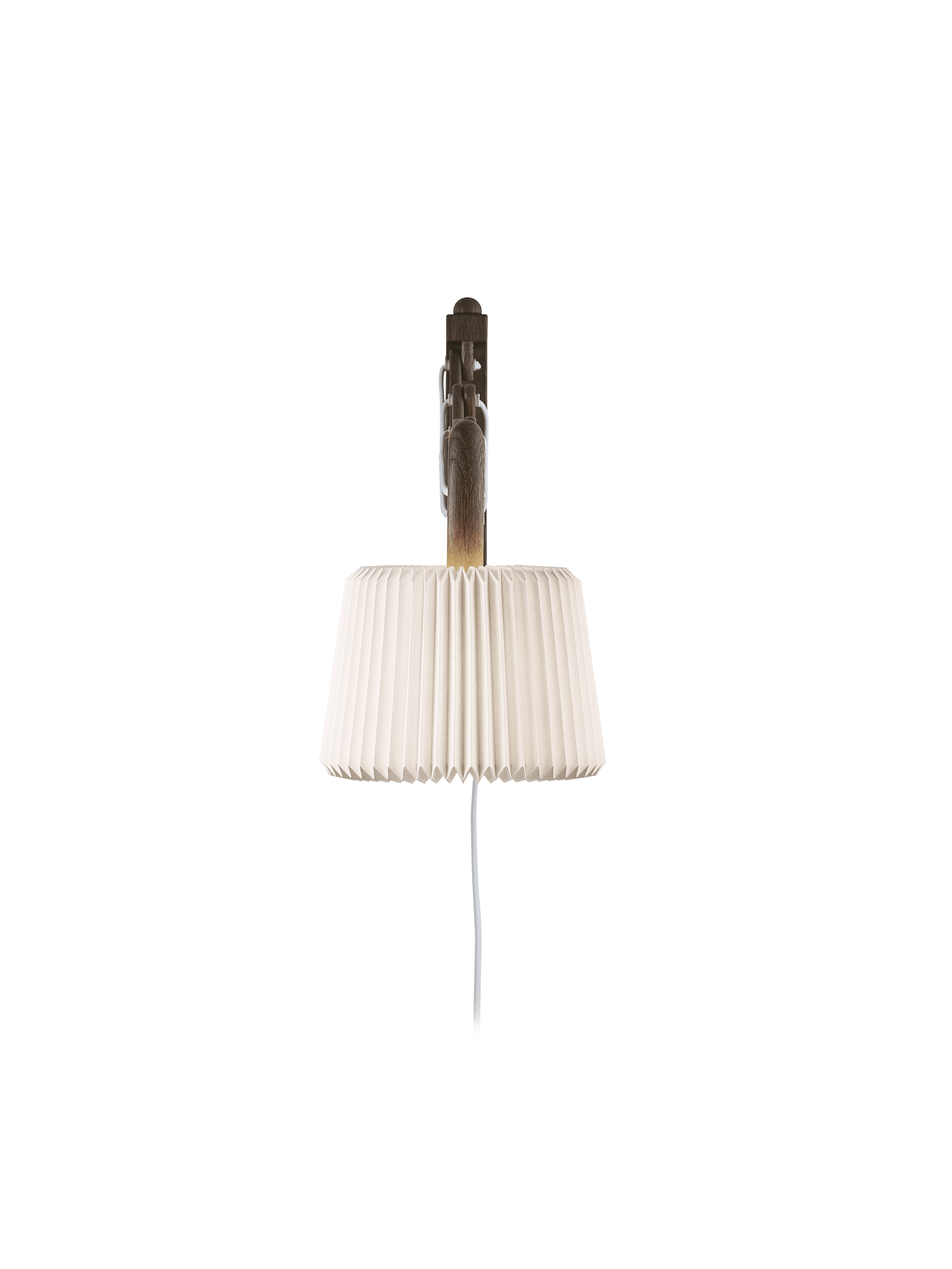 Wall lamp MODEL 223 120 SAX white with dark oak base