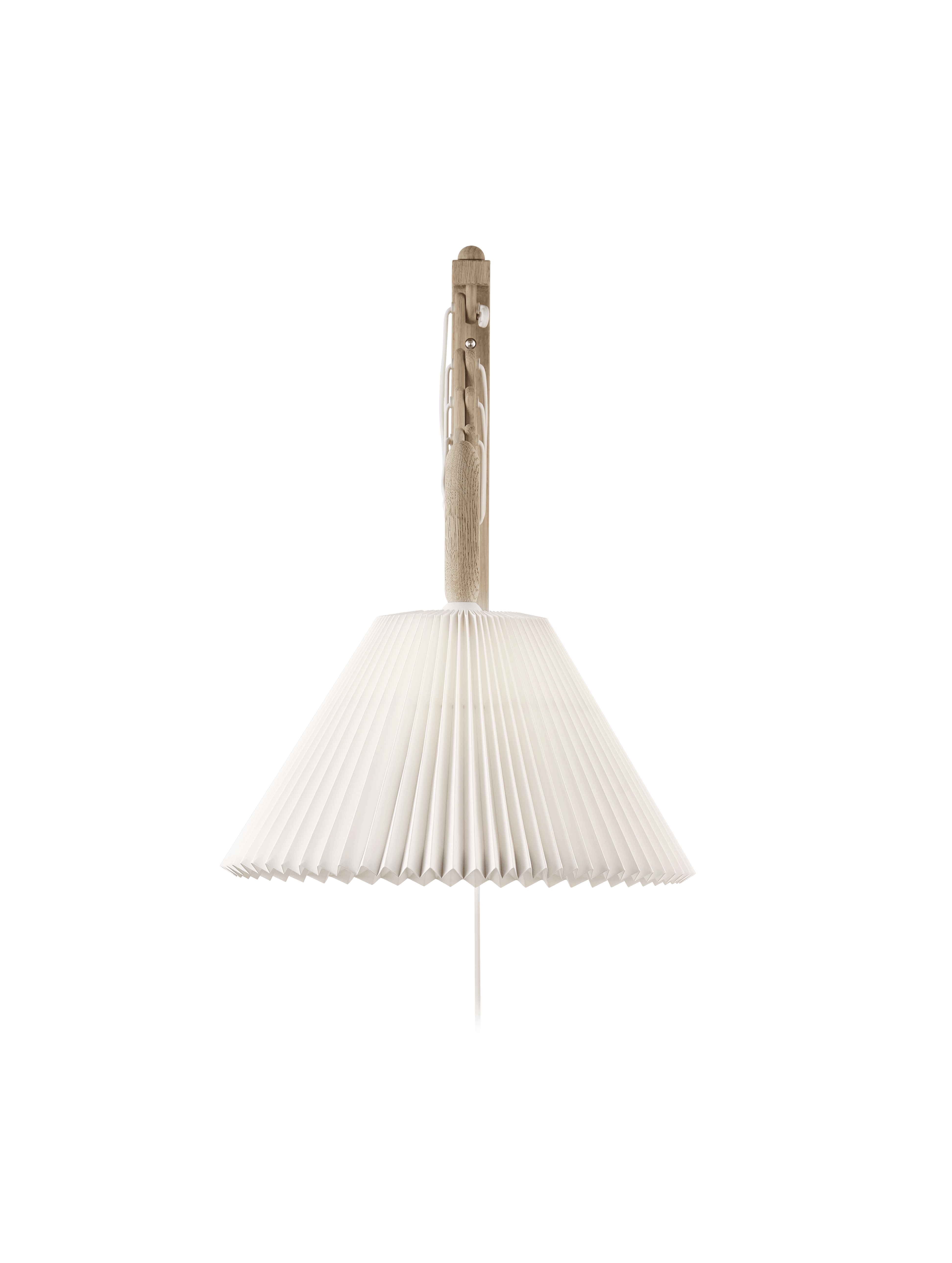 Wall lamp MODEL 233 2/21 SAX white with a light oak base