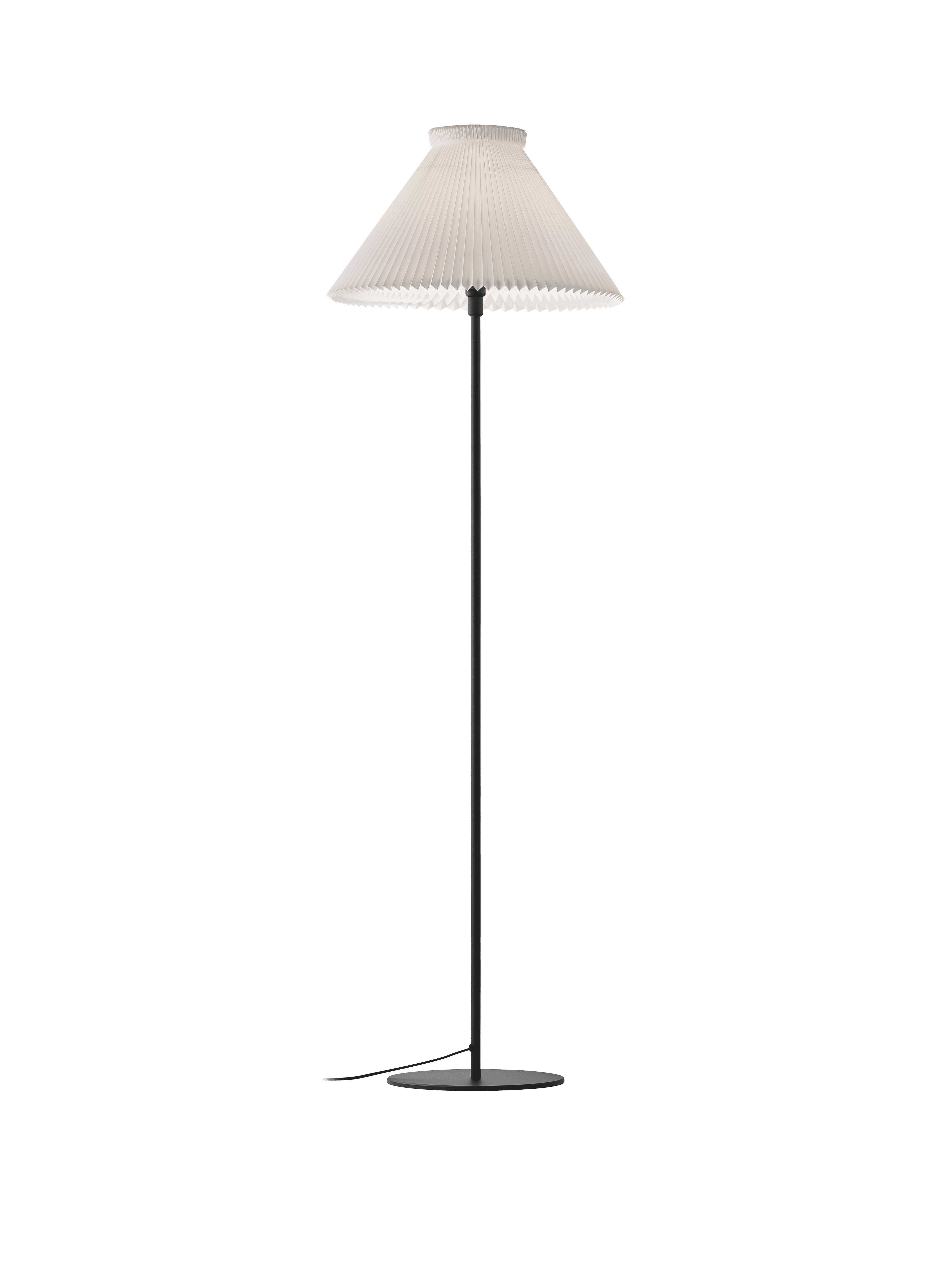Floor lamp MODEL 334 white with black base