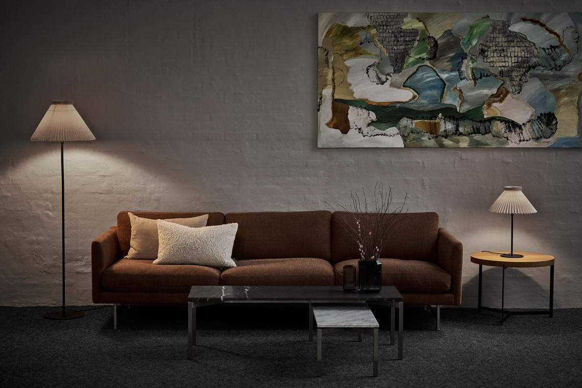 Floor lamp MODEL 334 green with black base