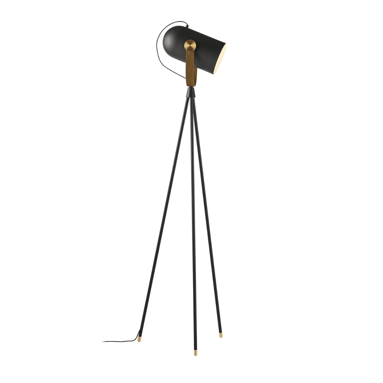 Stehlampe MODELL 362 CARRONADE II schwarz mit Gold