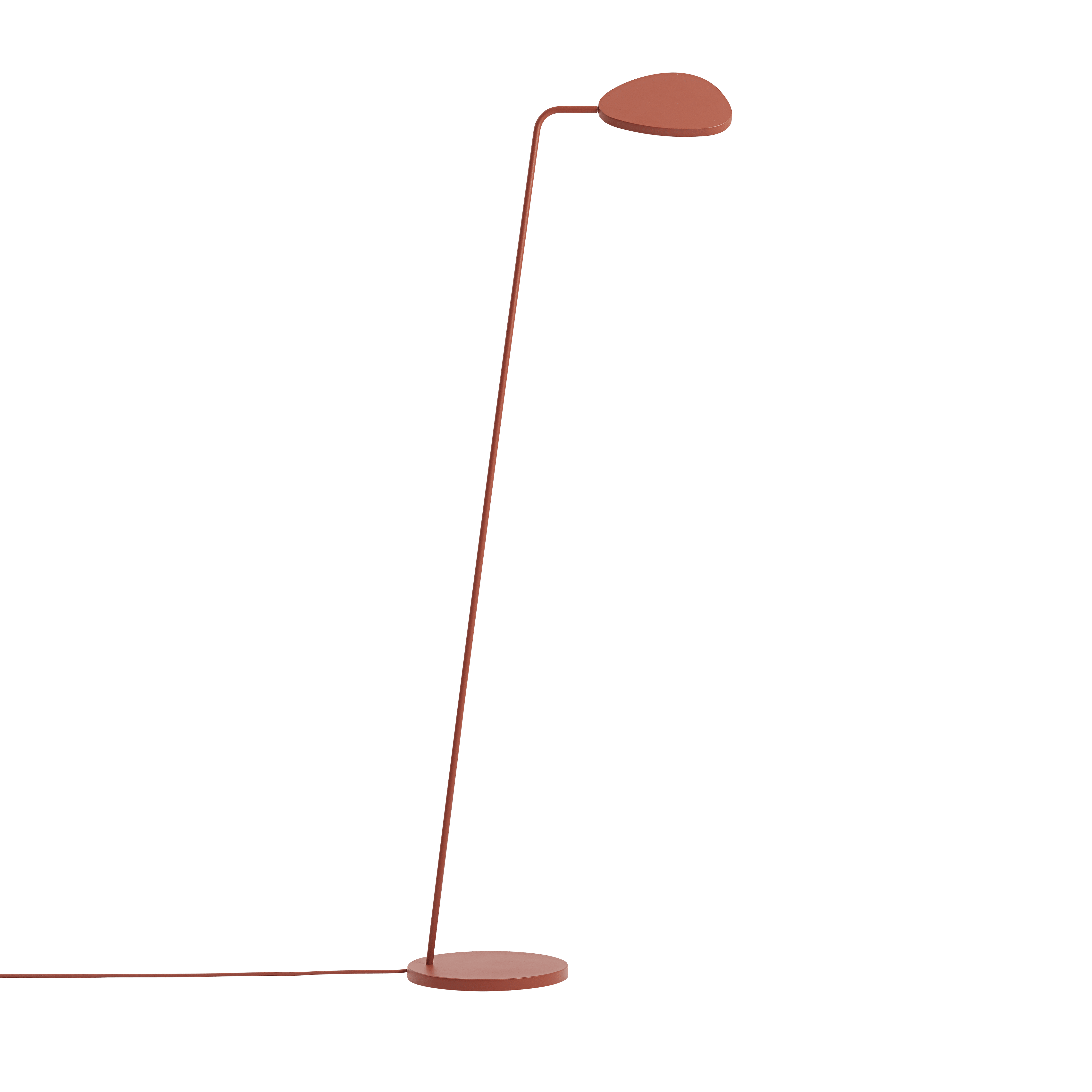 Stehlampe LEAF ziegelrot