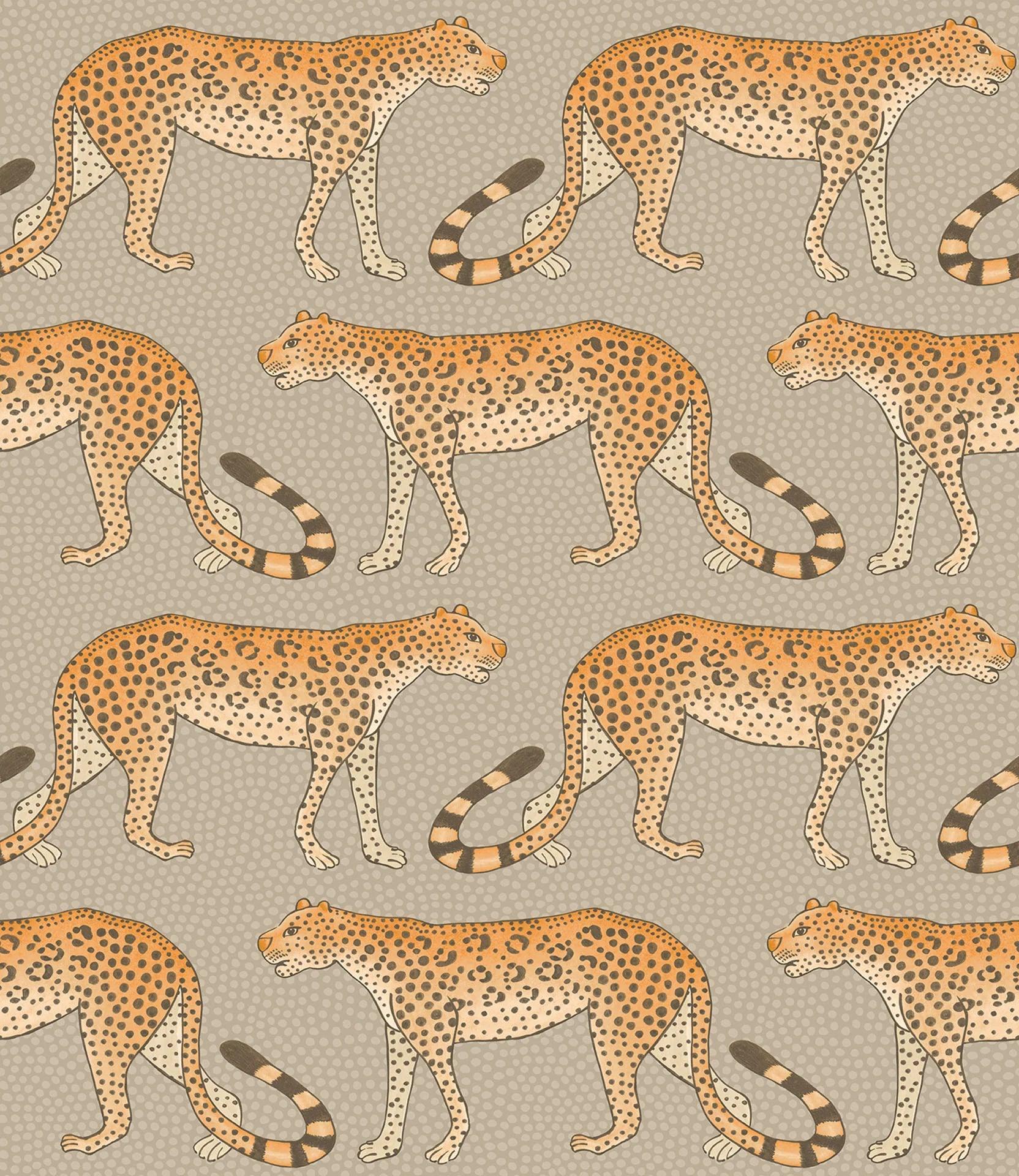 Tapeta THE ARDMORE COLLECTION - Leopard Walk beżowy Cole & Son Eye on Design