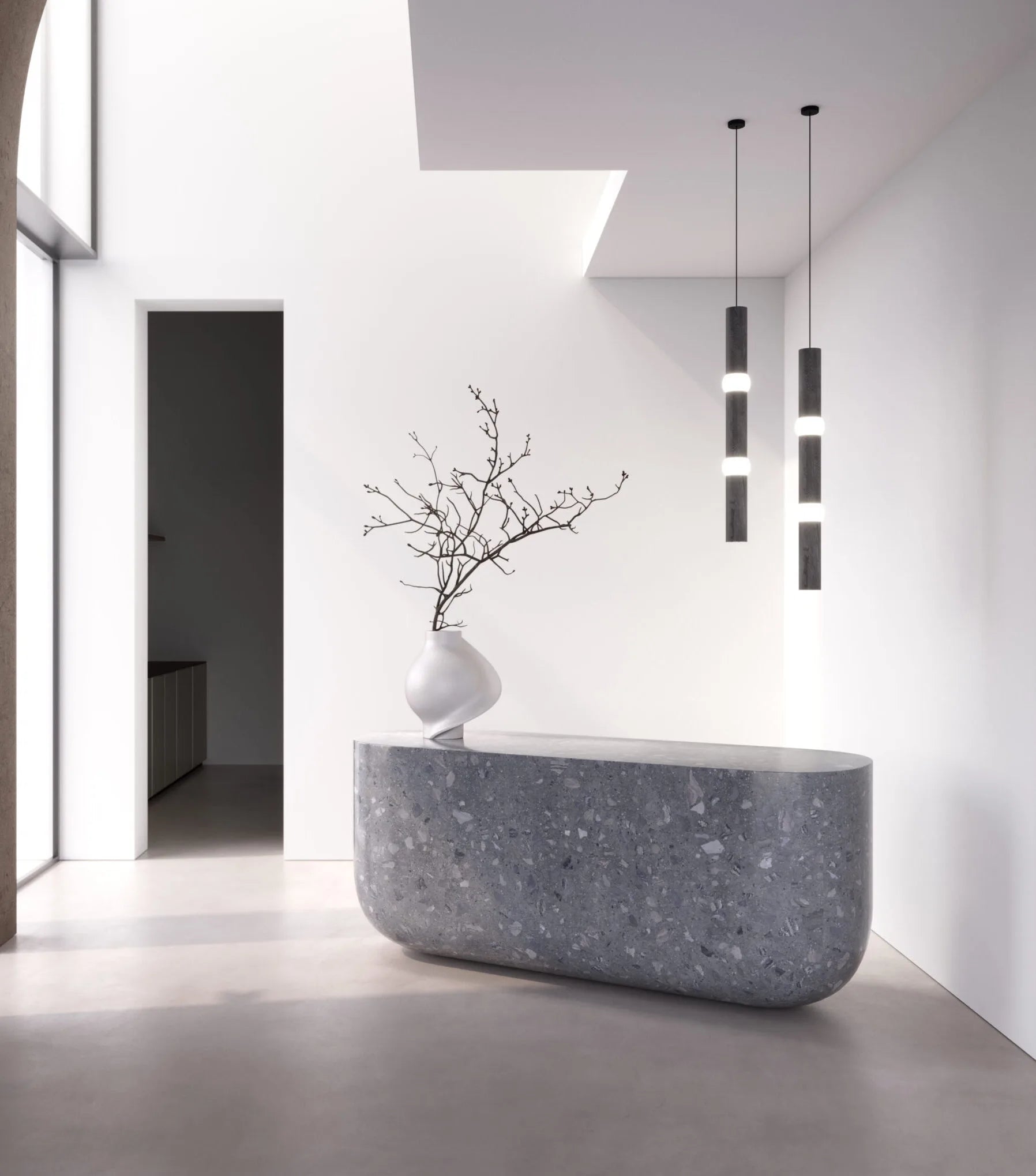 Pendelleuchte LIGHTBONE schwarzes Eichenholz