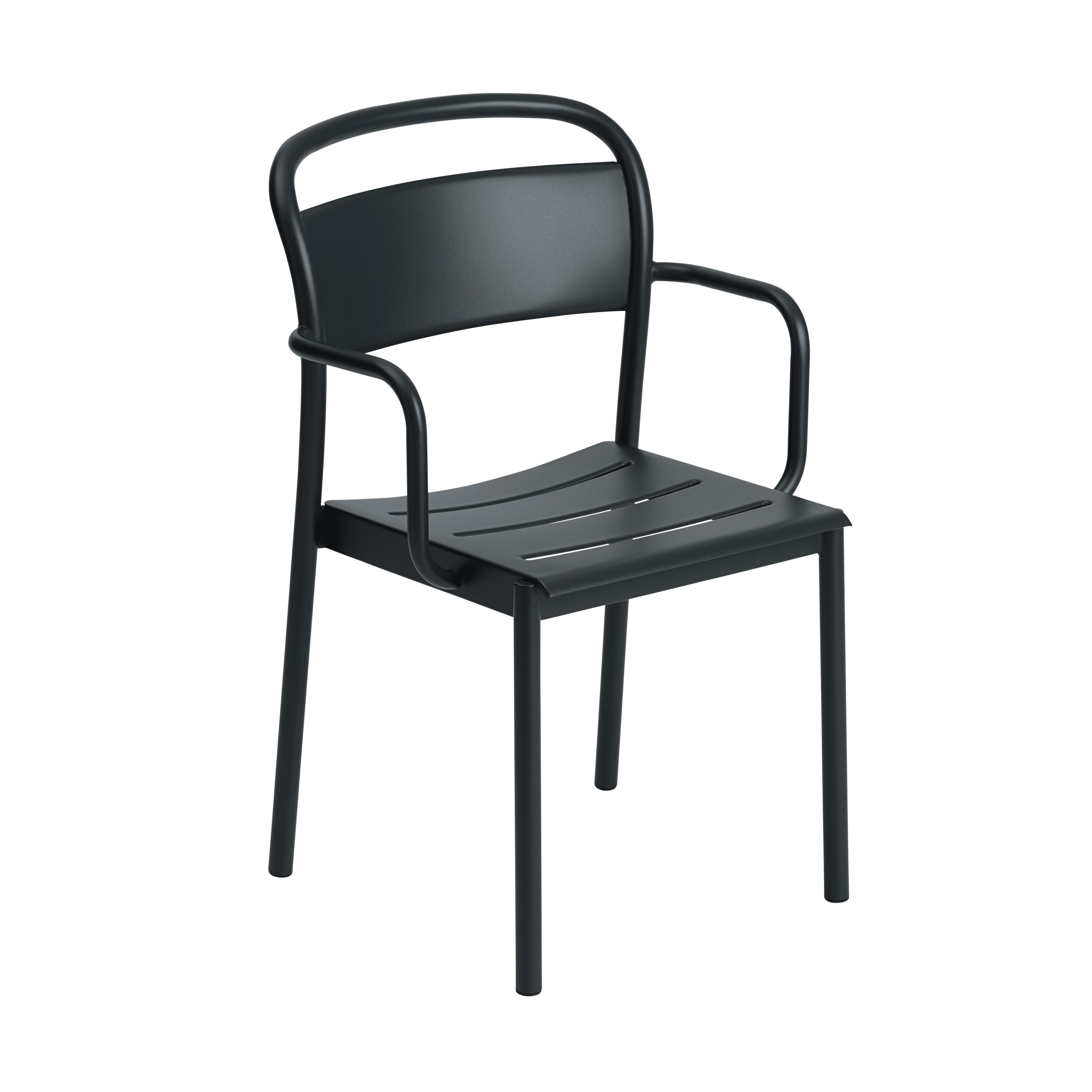 LINEAR Outdoor Armchair Black Steel