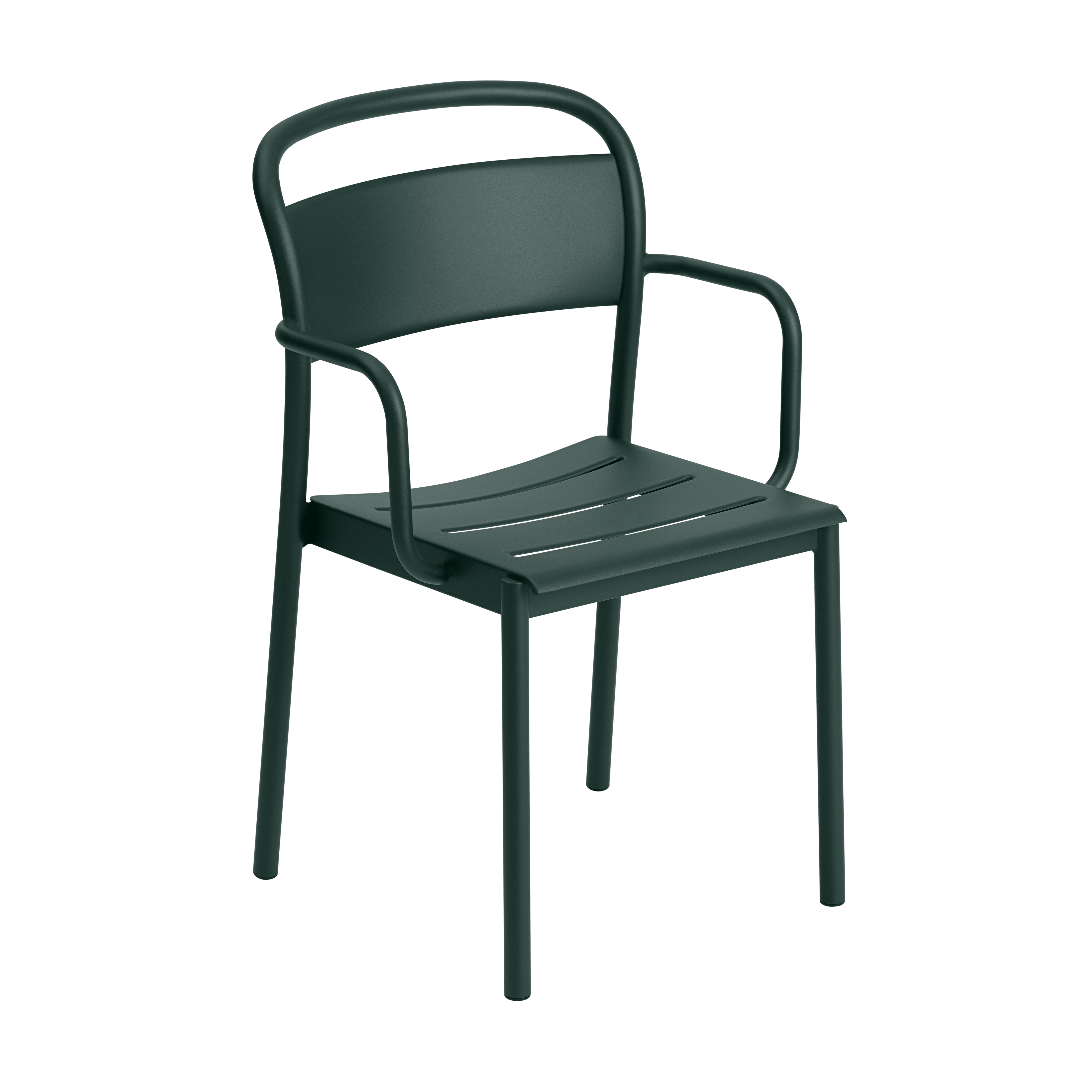 Outdoor Armchair LINEAR Dark Green Steel