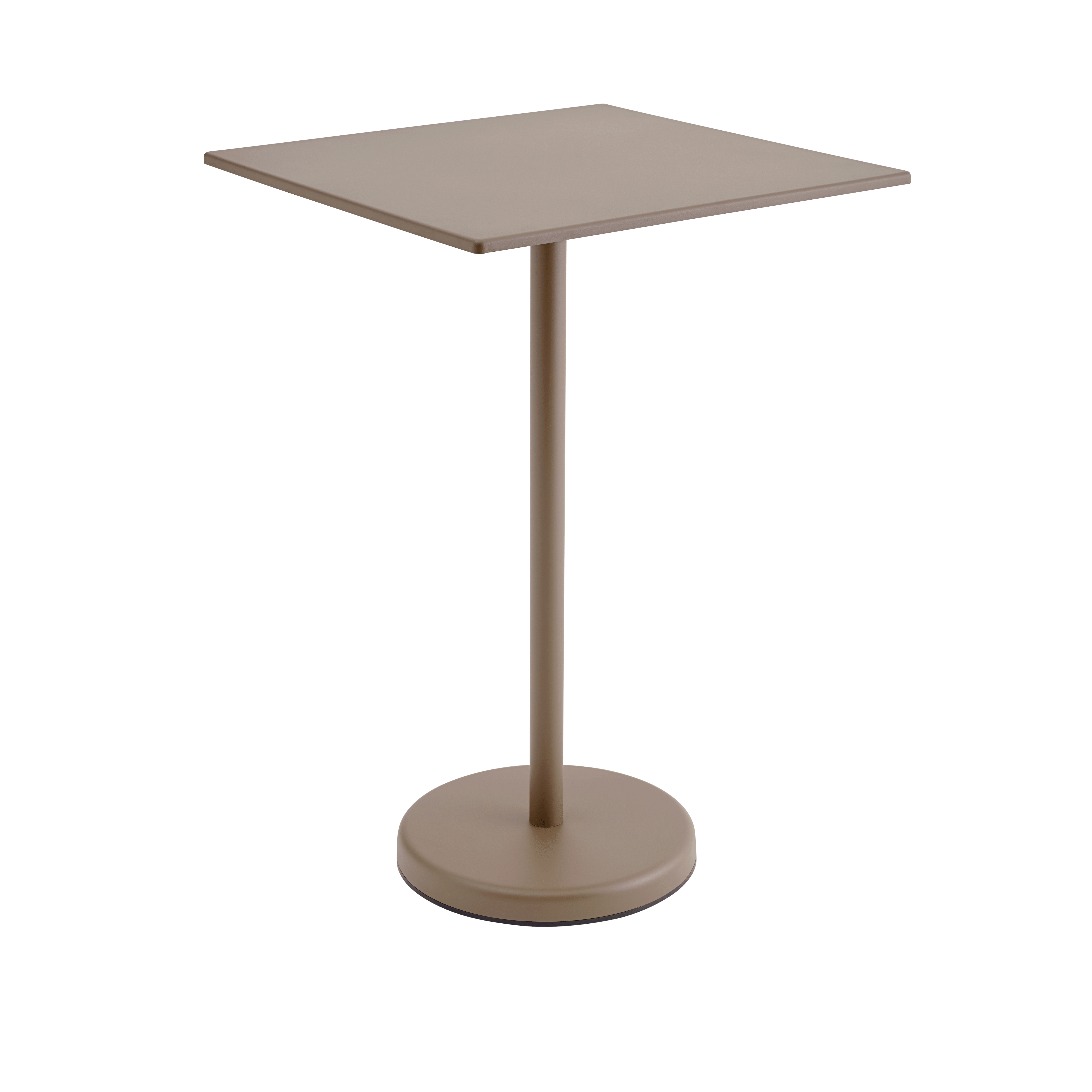 Barhocker-Tisch LINEAR taupe Stahl