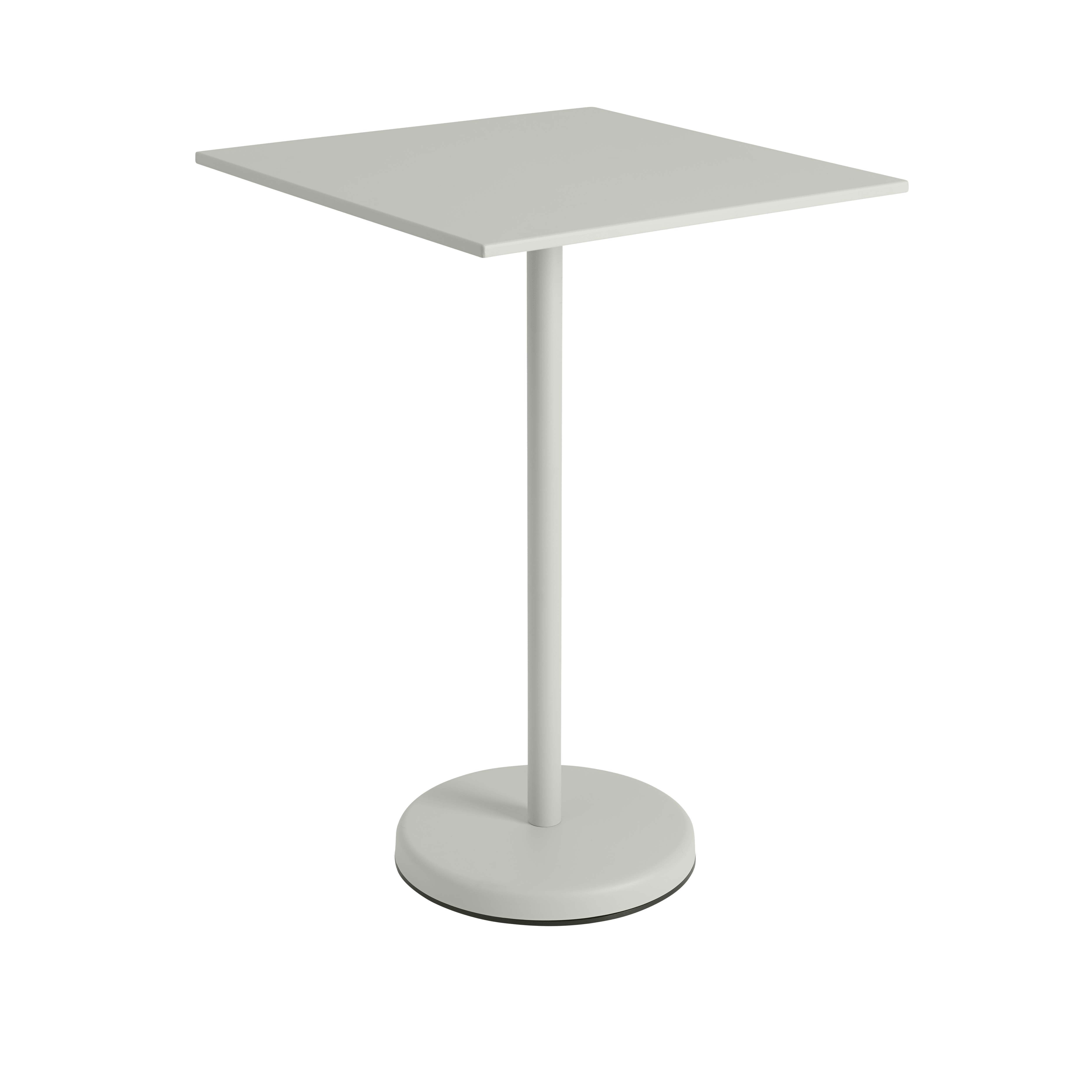 Barhocker-Tisch LINEAR grauer Stahl