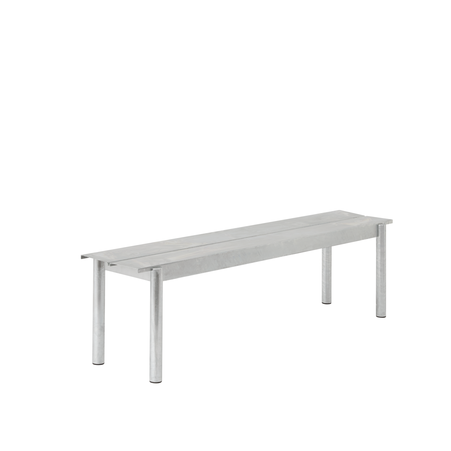 Bänke für den Außenbereich LINEAR verzinkter Stahl