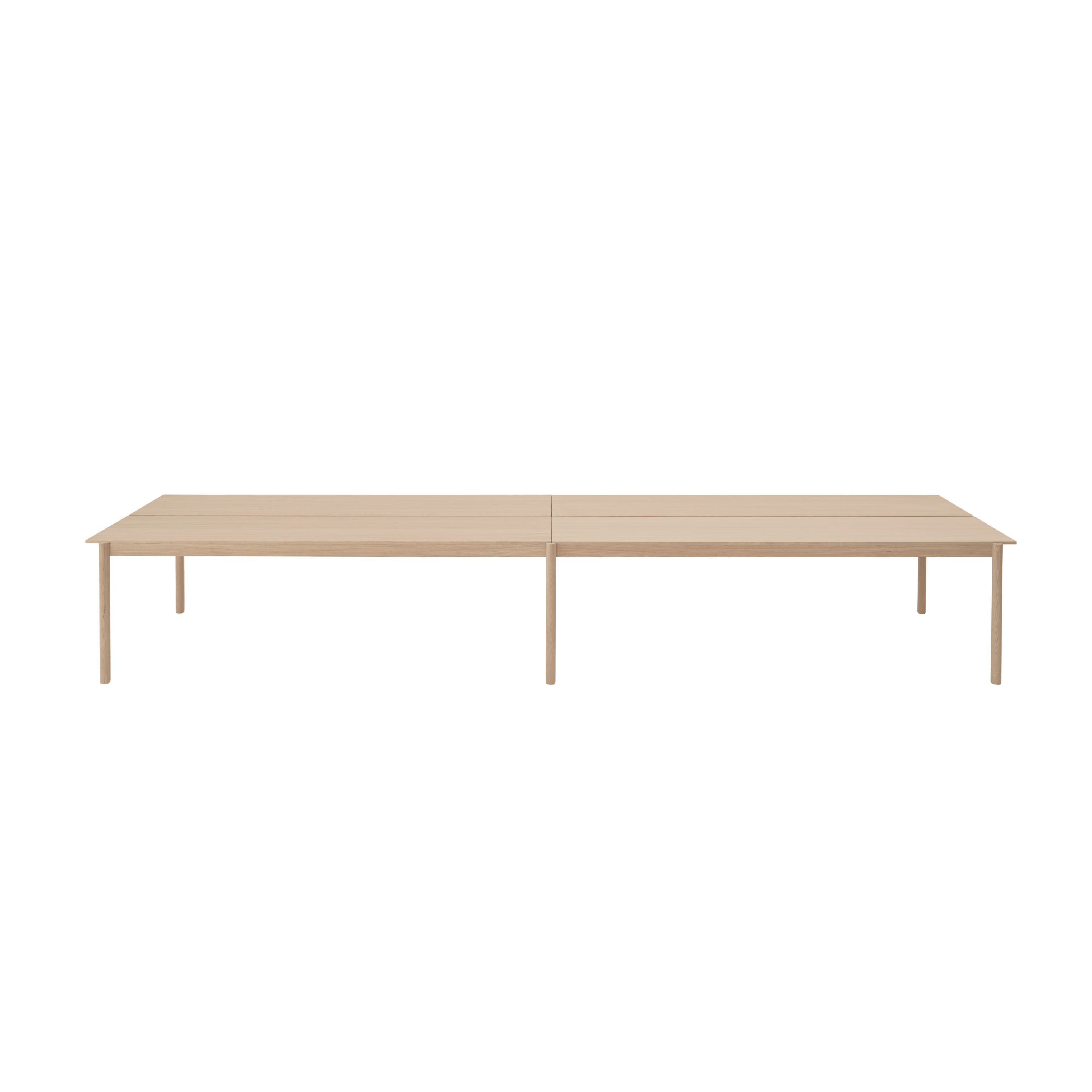 LINEAR SYSTEM Office Desk - CONFIGURATION 2 Oak Veneer