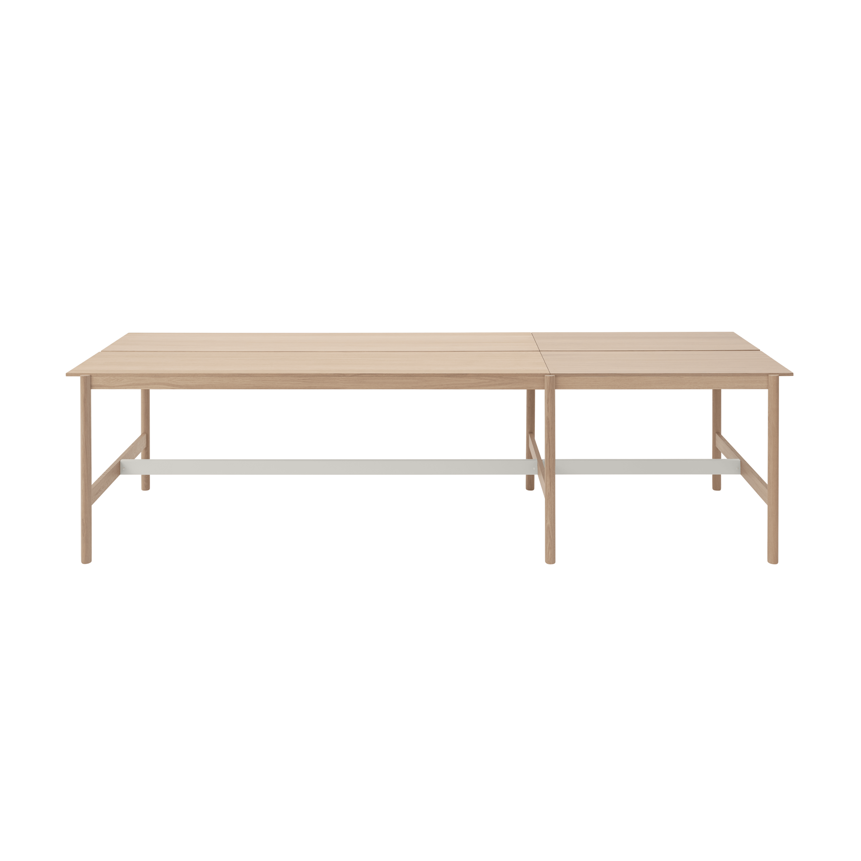 LINEAR SYSTEM HIGH Office Desk - Configuration 1, Oak Veneer