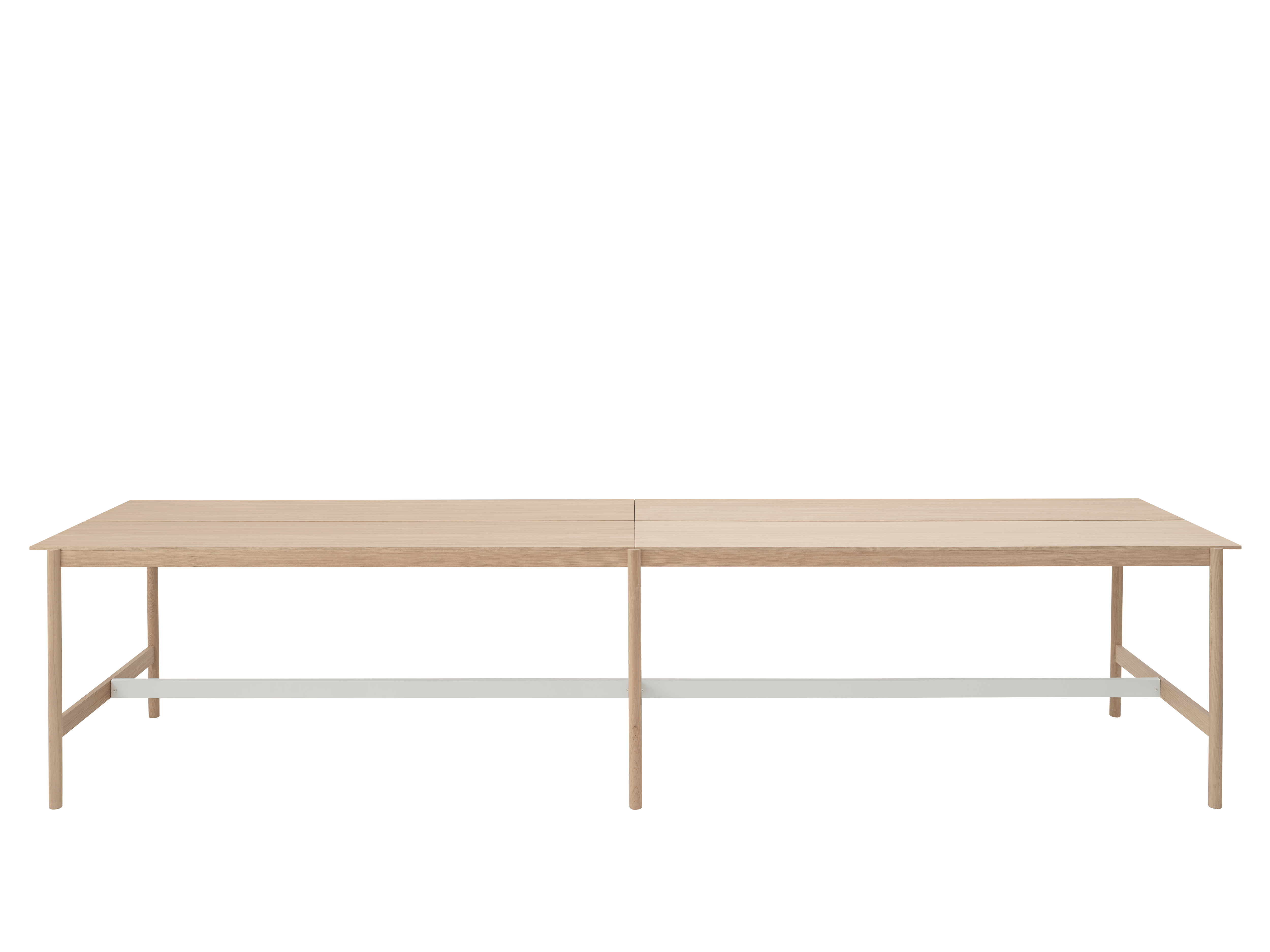 LINEAR SYSTEM HIGH Office Desk - Configuration 2, Oak Veneer