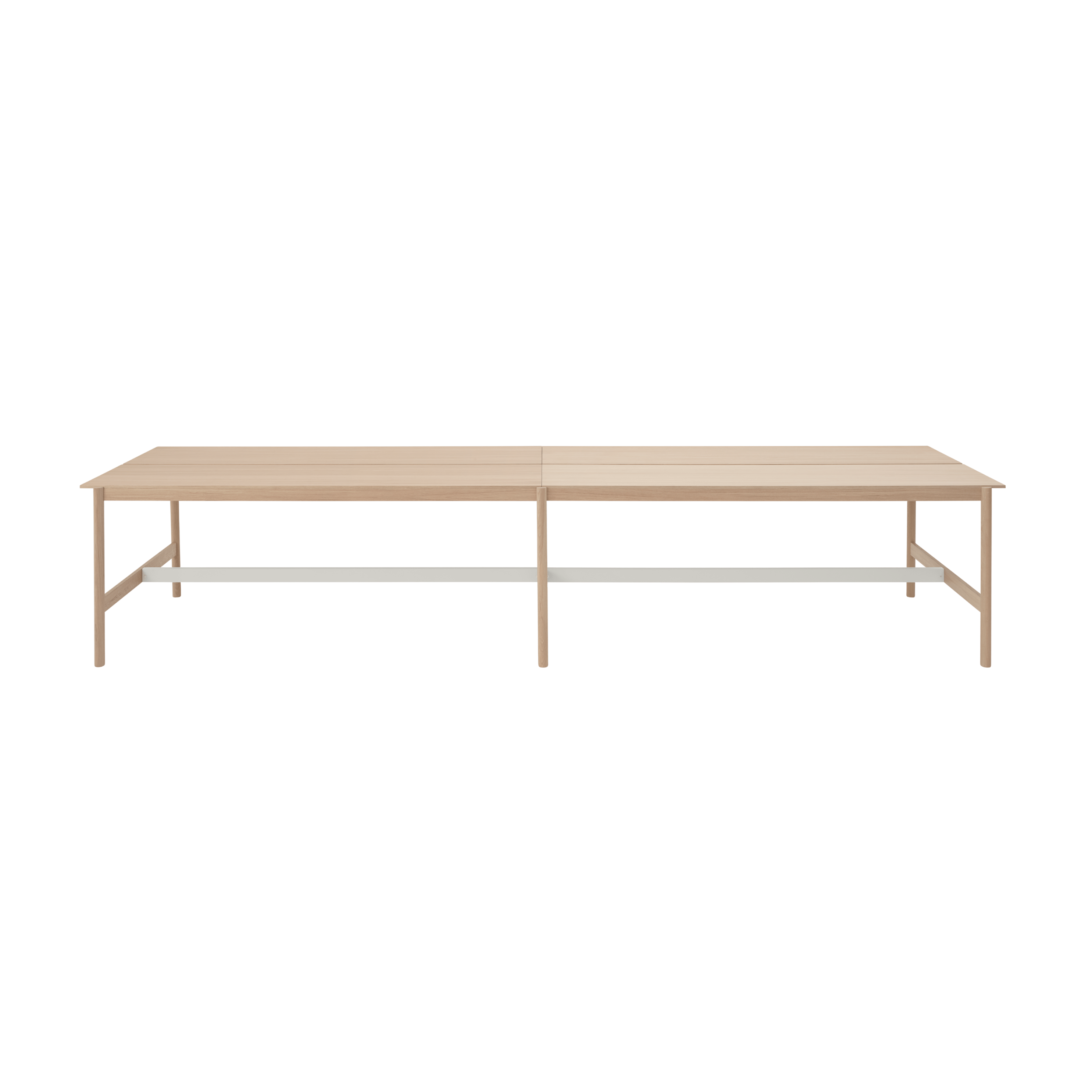 LINEAR SYSTEM HIGH Office Desk - Configuration 2, Oak Veneer