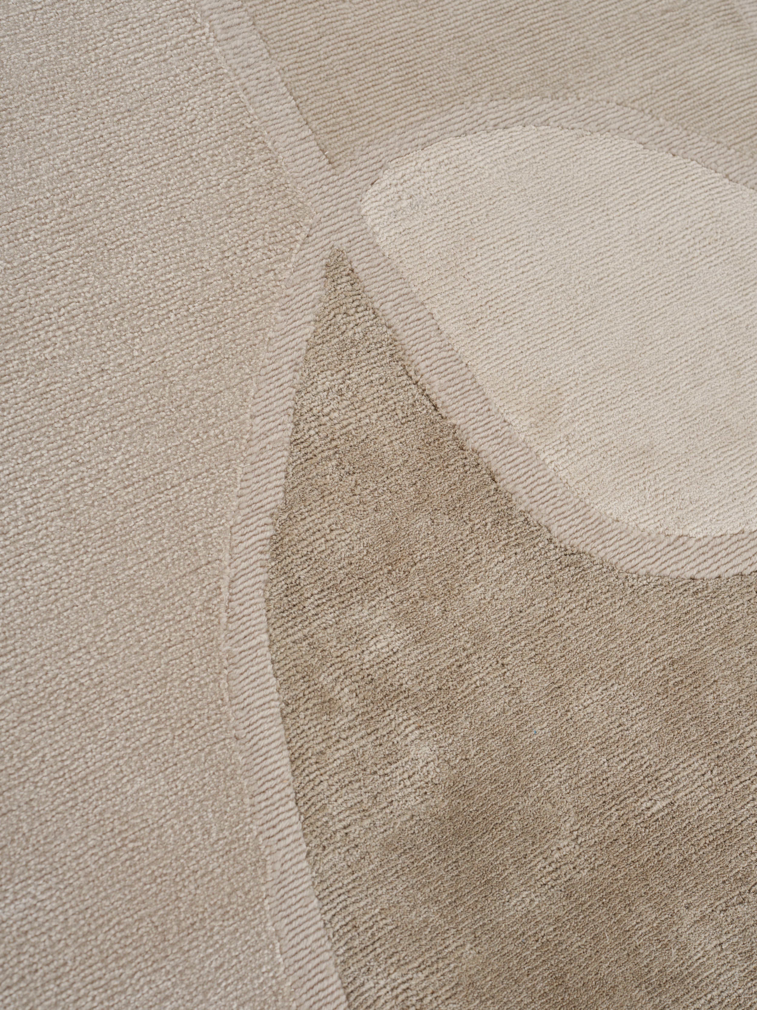 Dekorativer Teppich AWRY FRAME beige