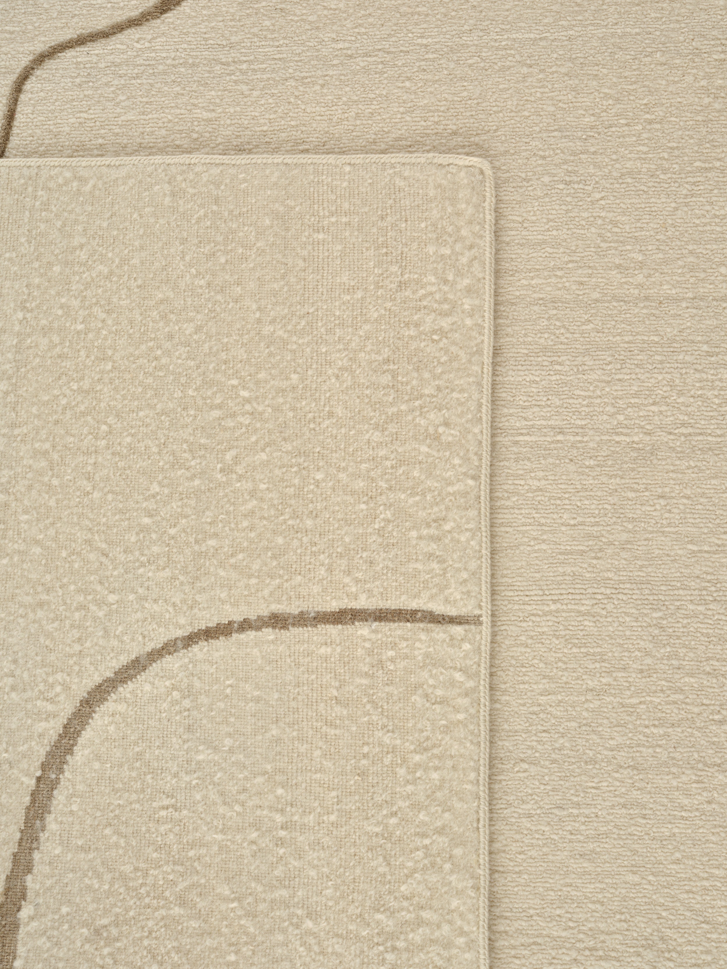 Teppich FACIAL MAZE beige mit Muster