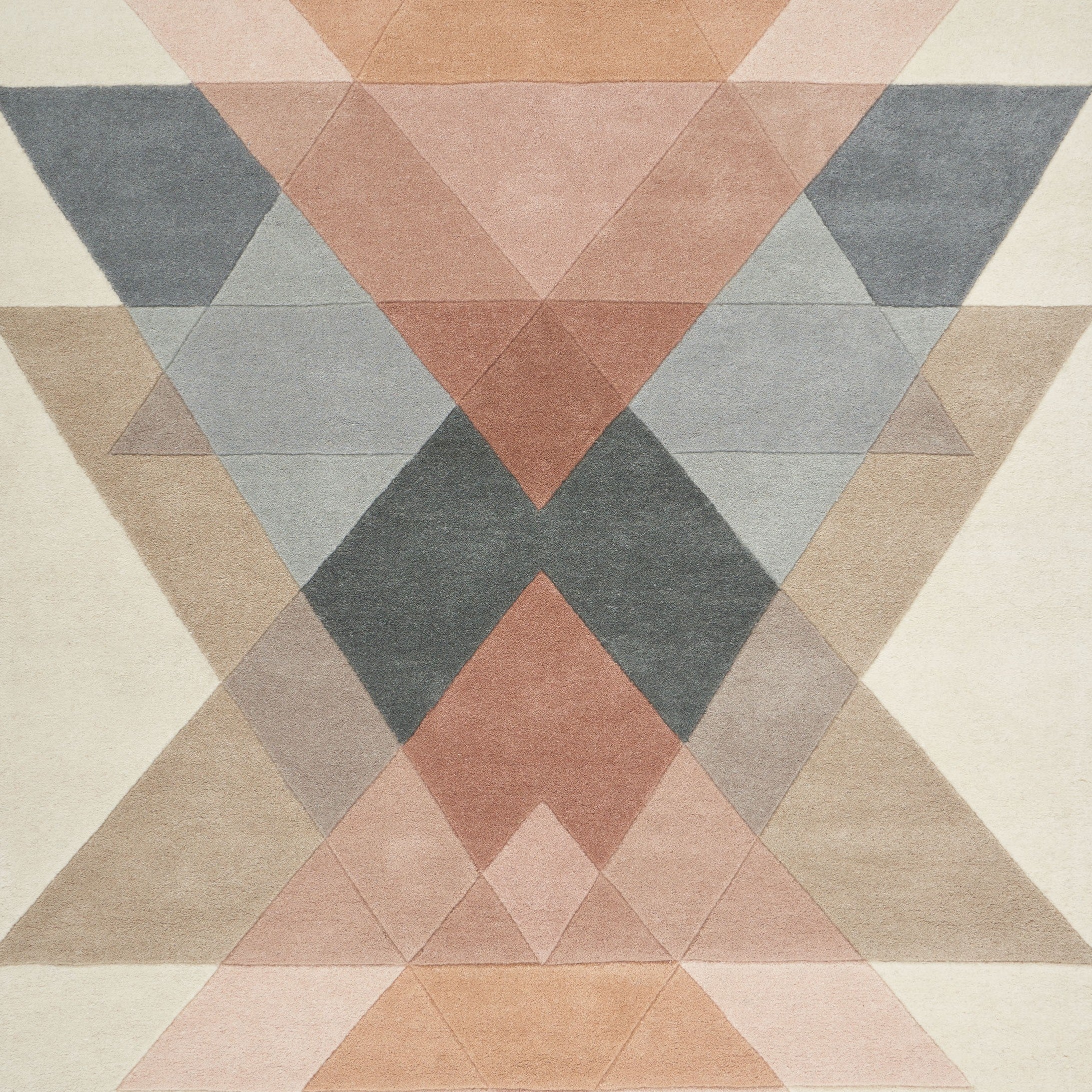 Teppich FREYA - PUDER beige mit lachsfarbenem