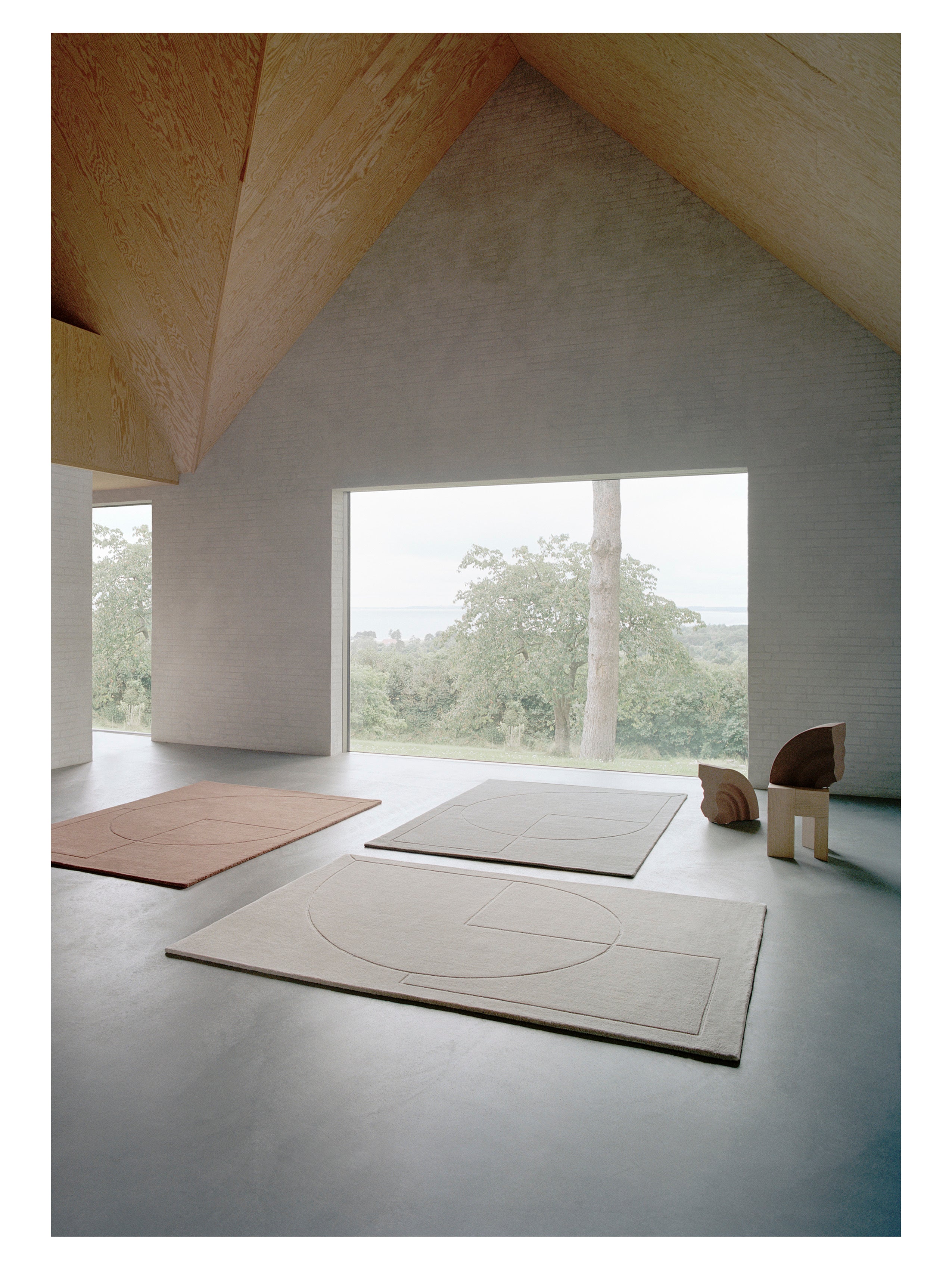 Leitender Teppich Gedicht Beige