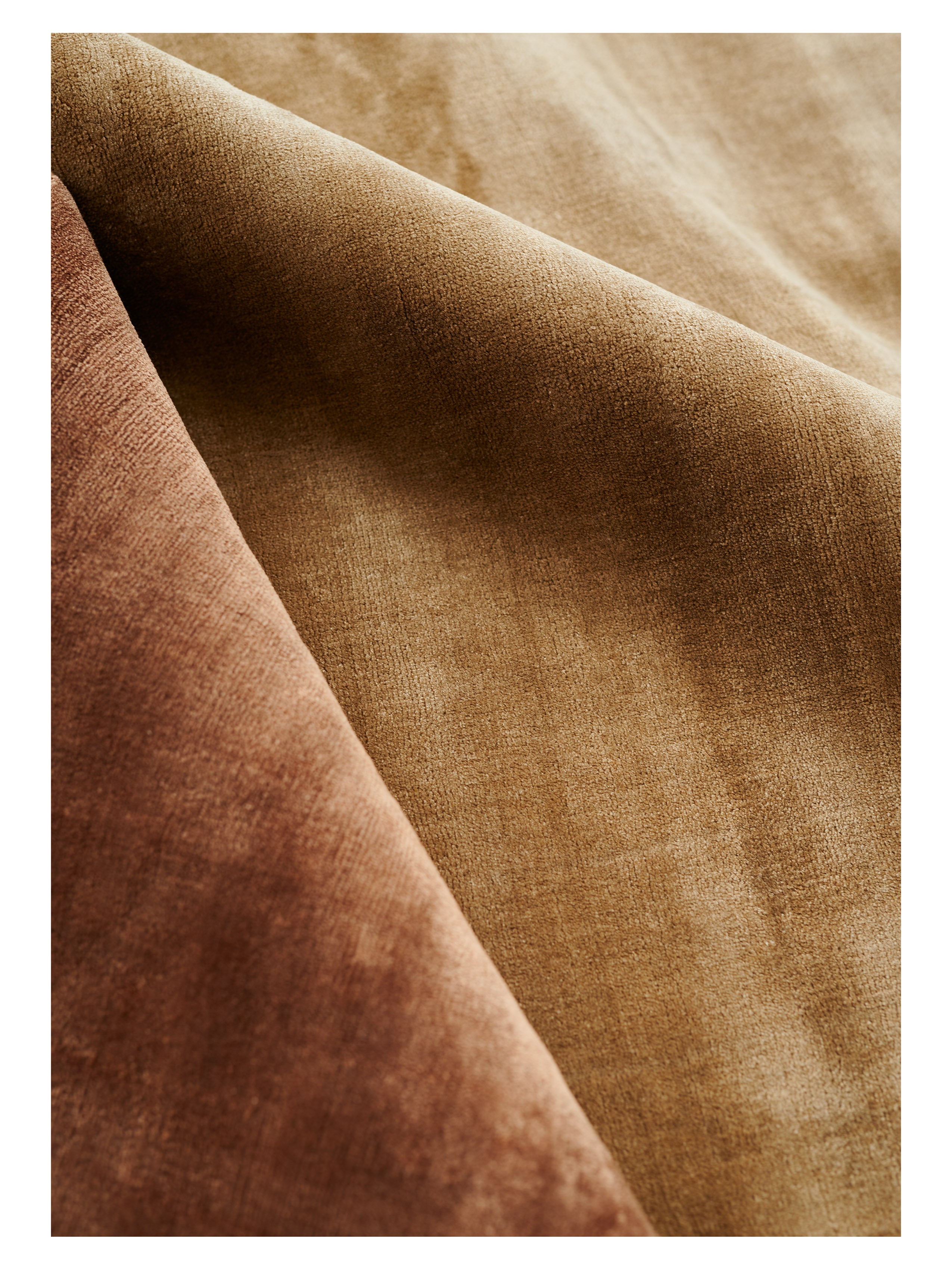 Round rug LUCENS mustard