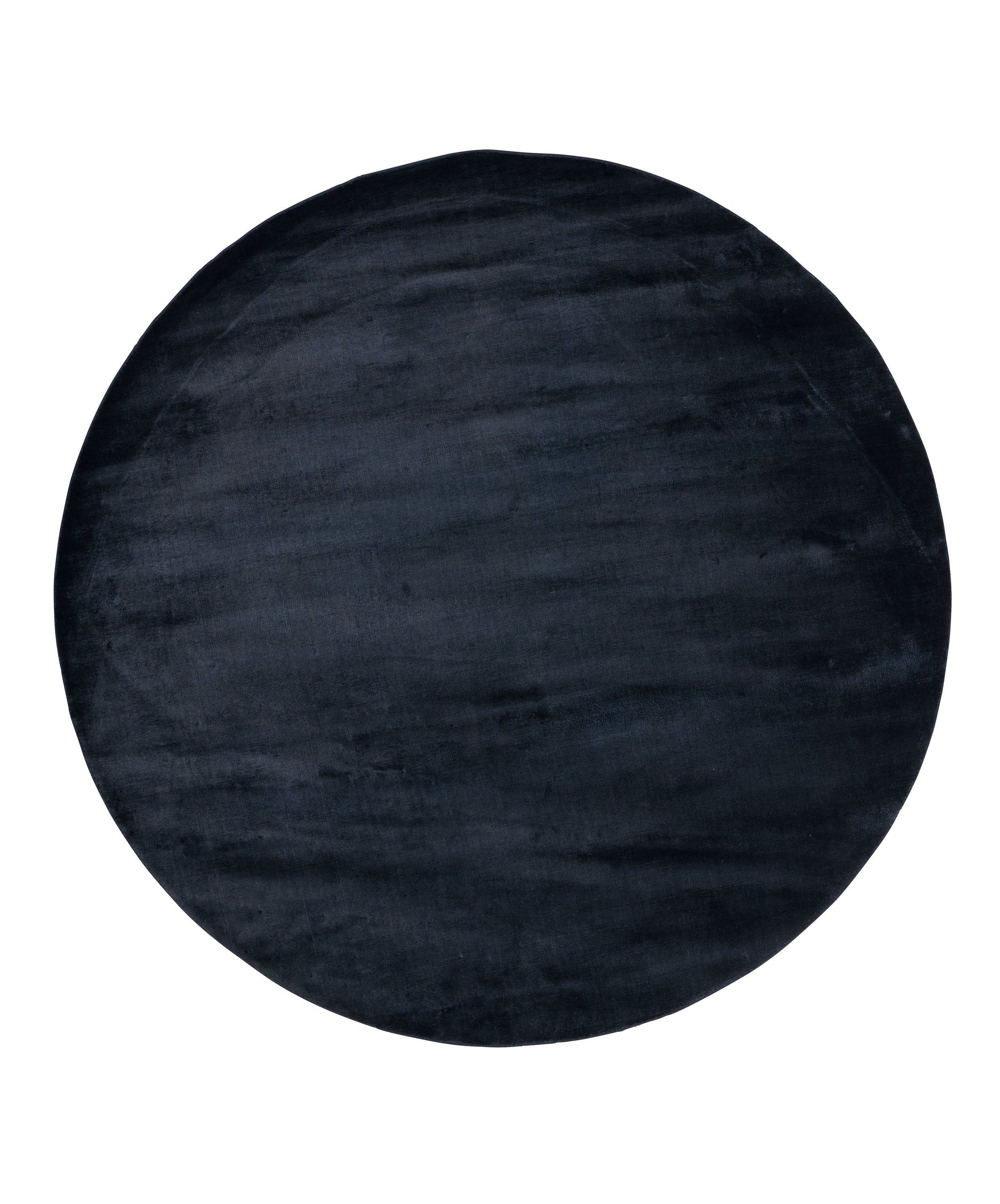 Round rug LUCENS navy blue
