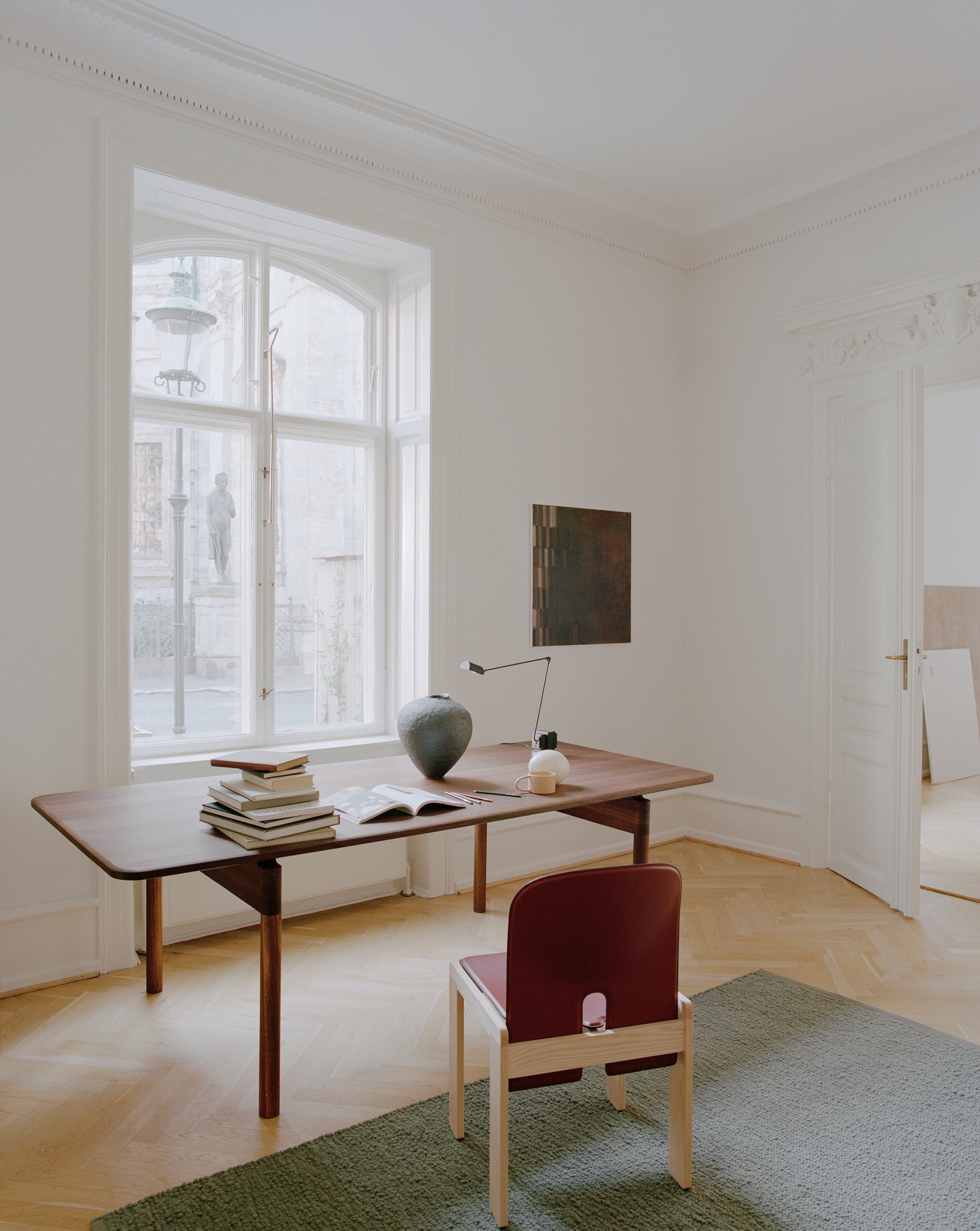 PEBBLED POEM Green Moss Rug