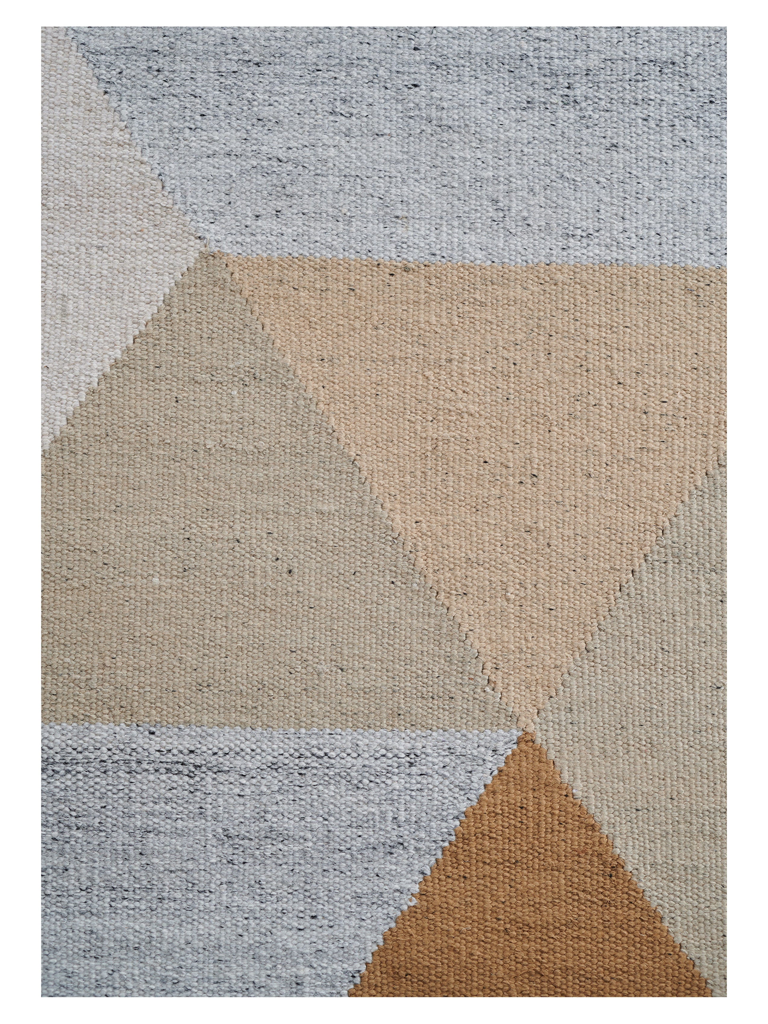 Teppich SNEFRID senfgelb mit beige